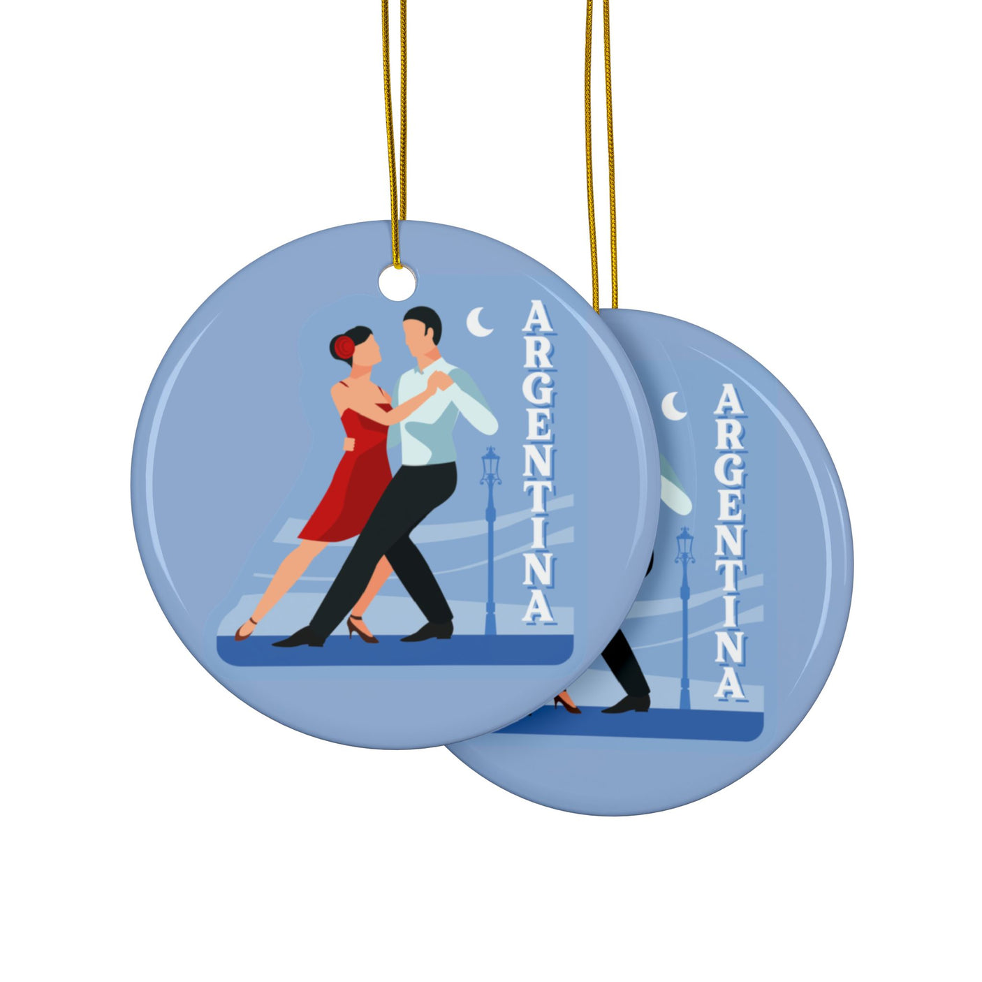 Argentina Ceramic Christmas Ornament