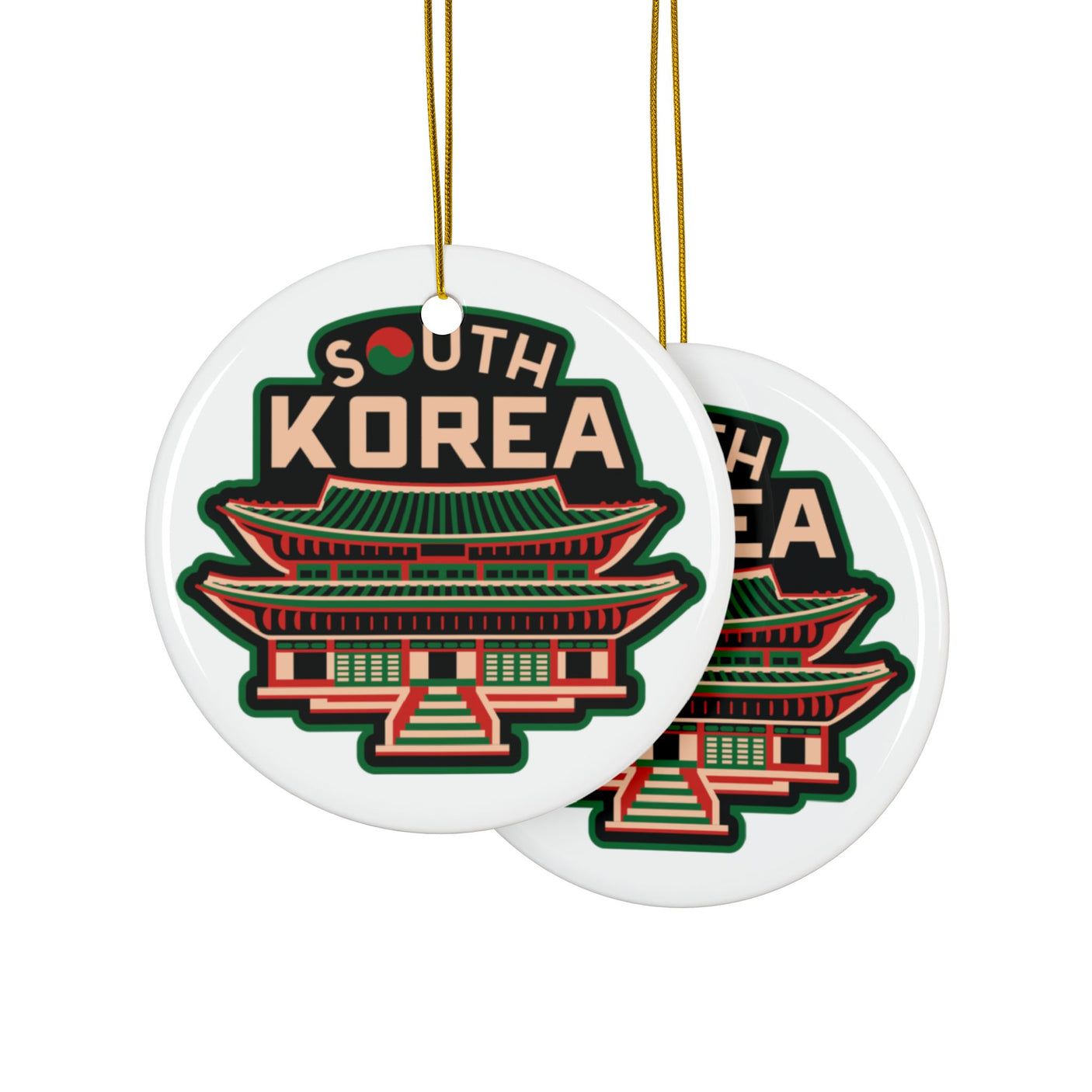 South Korea Ceramic Christmas Ornament