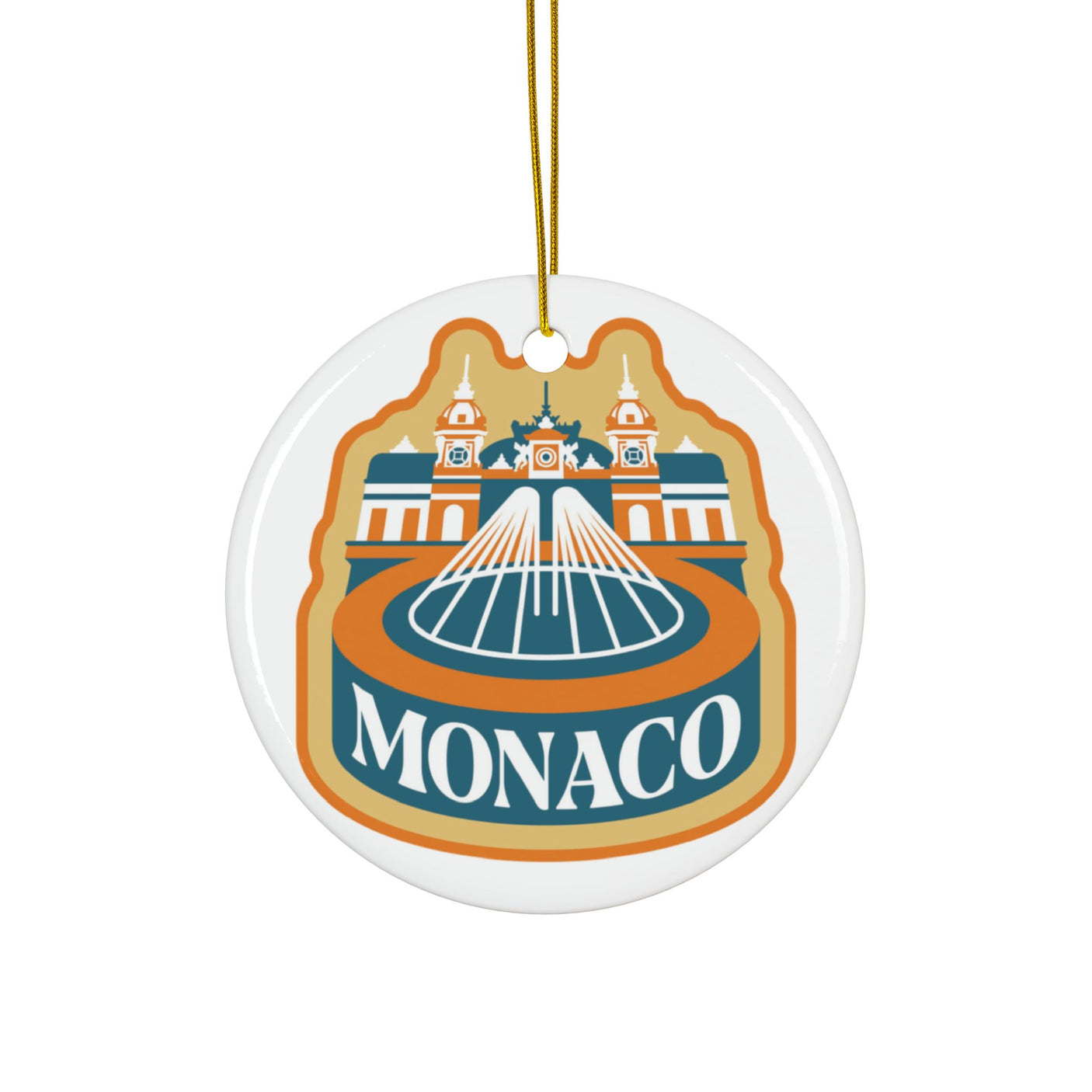 Monaco Ceramic Christmas Ornament