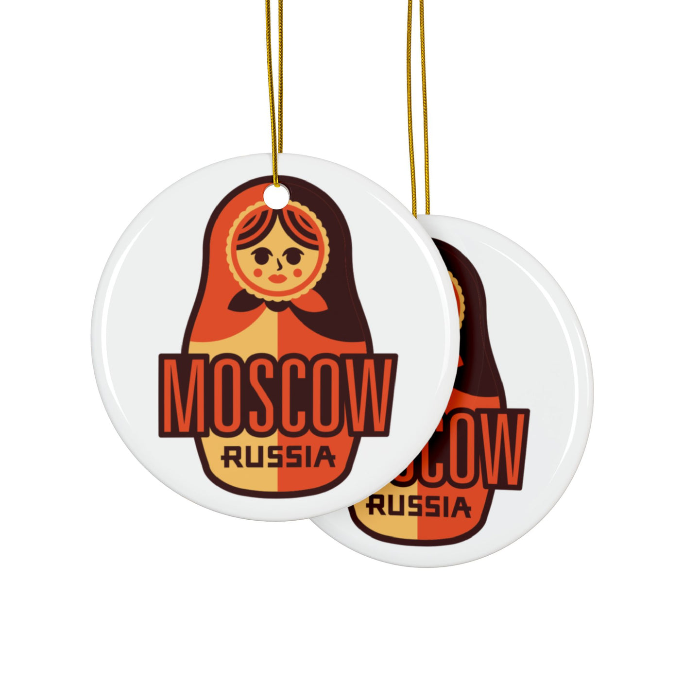 Moscow Ceramic Christmas Ornament