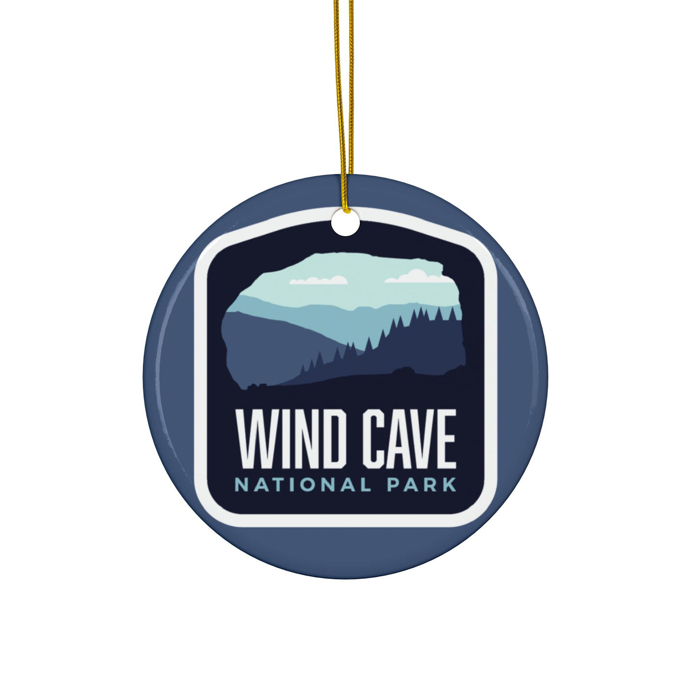 Wind Cave National Park Ceramic Christmas Ornament