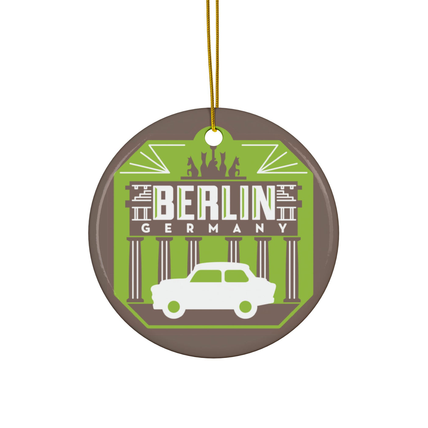 Berlin, Germany Ceramic Christmas Ornament