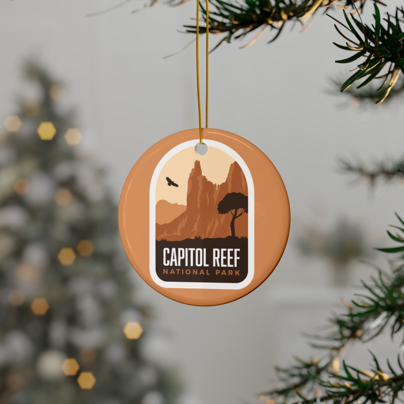 Capitol Reef National Park Ceramic Christmas Ornament