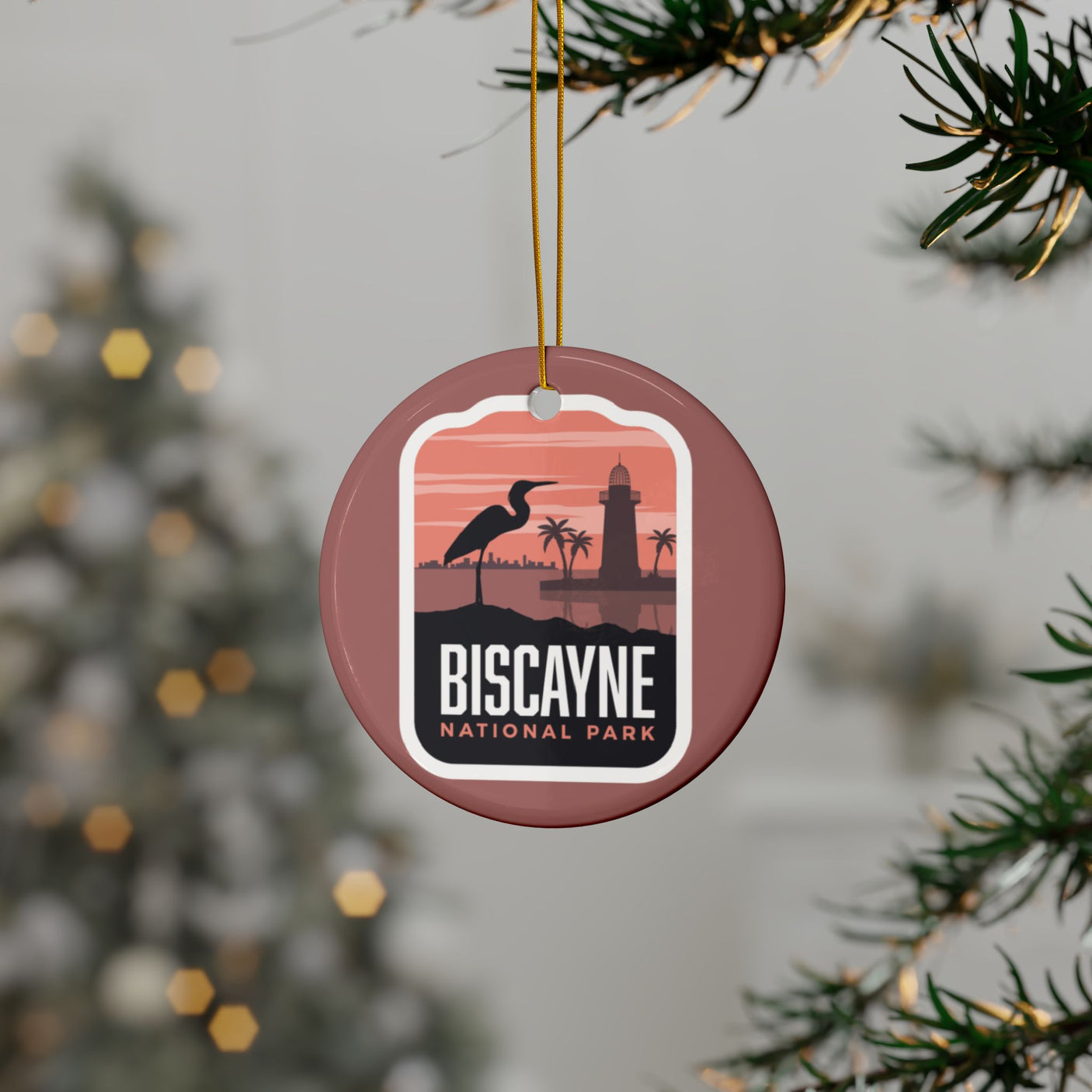 Biscayne National Park Ceramic Christmas Ornament
