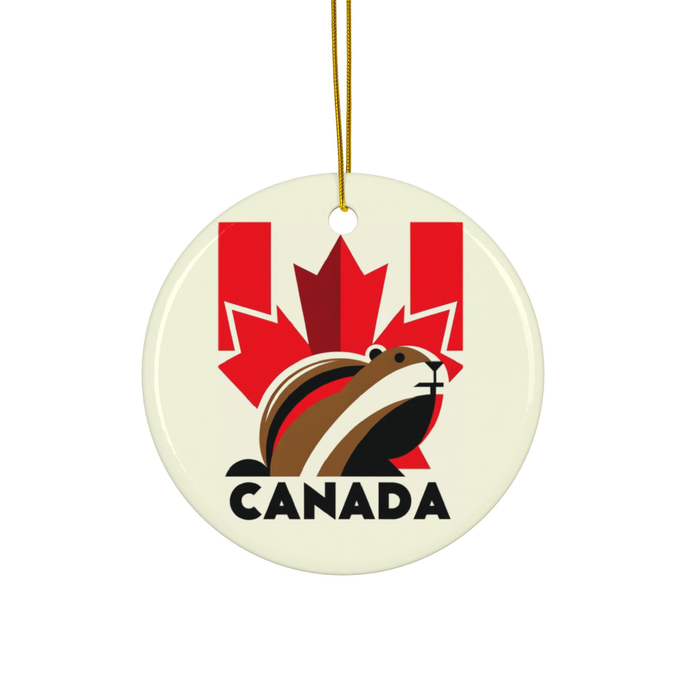 Canada Ceramic Christmas Ornament
