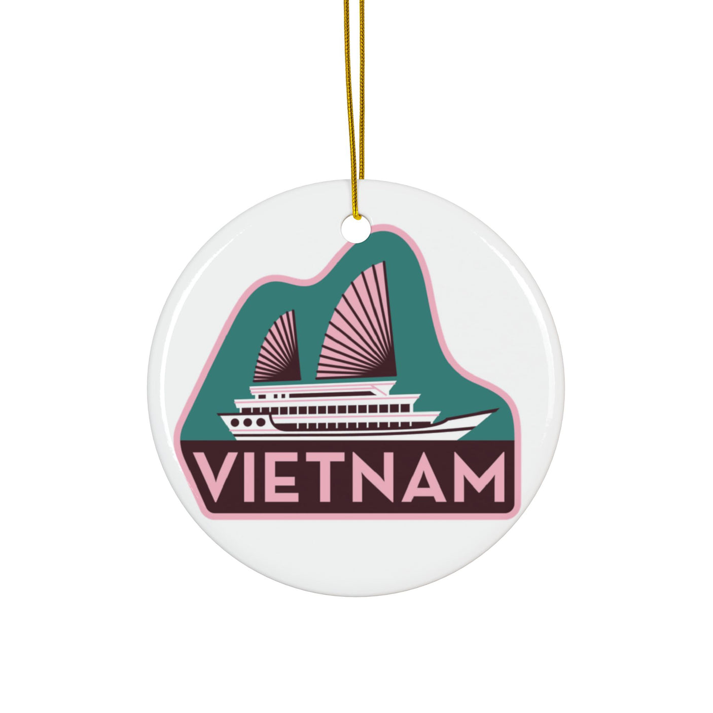 Vietnam Ceramic Christmas Ornament