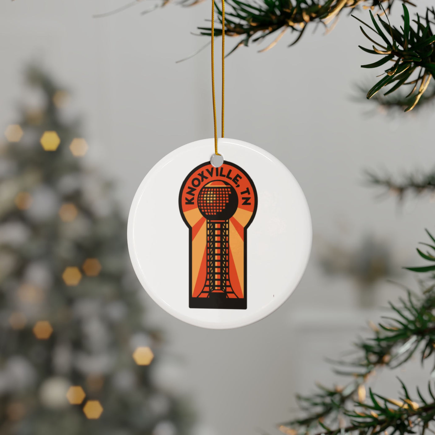 Knoxville TN Ceramic Christmas Ornament