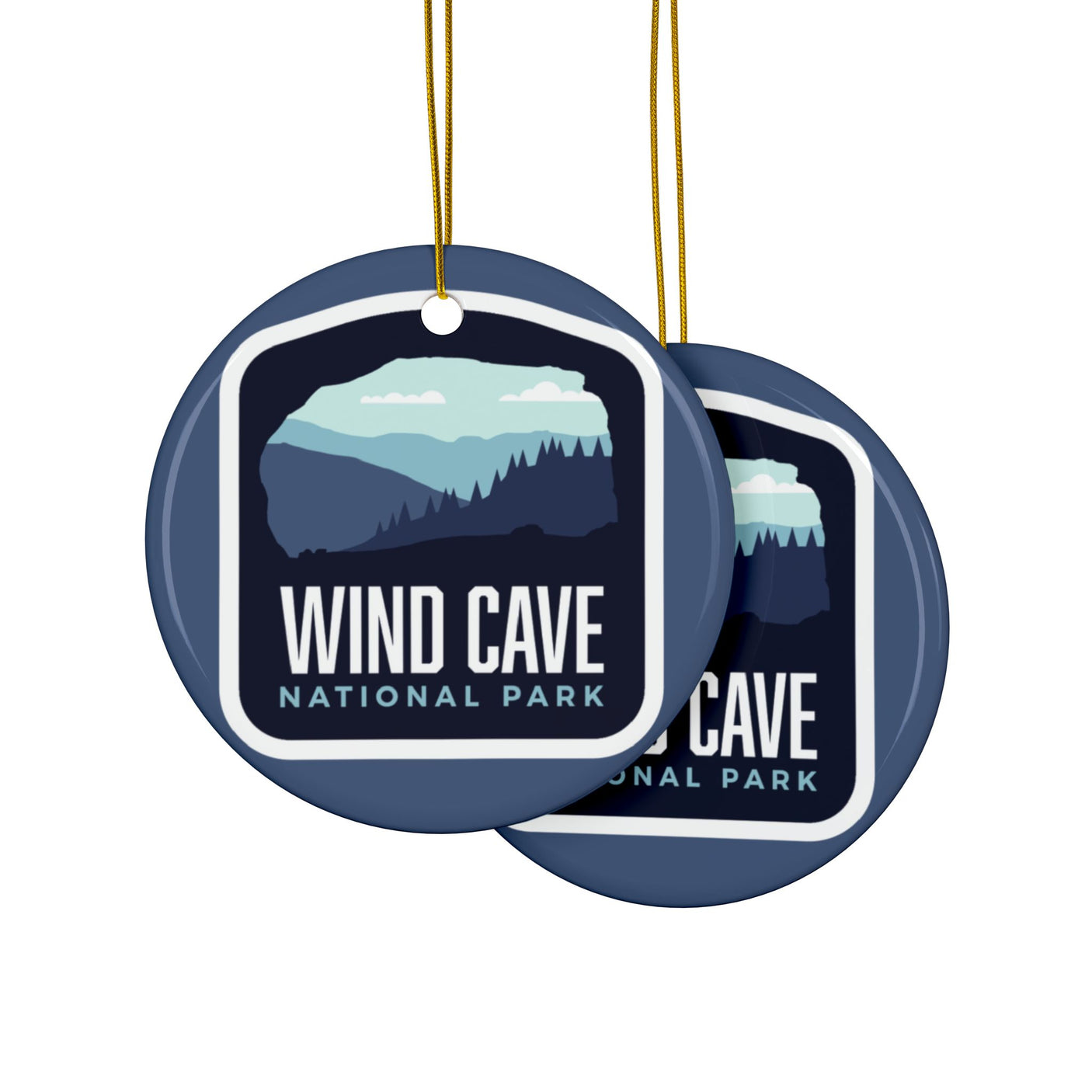 Wind Cave National Park Ceramic Christmas Ornament