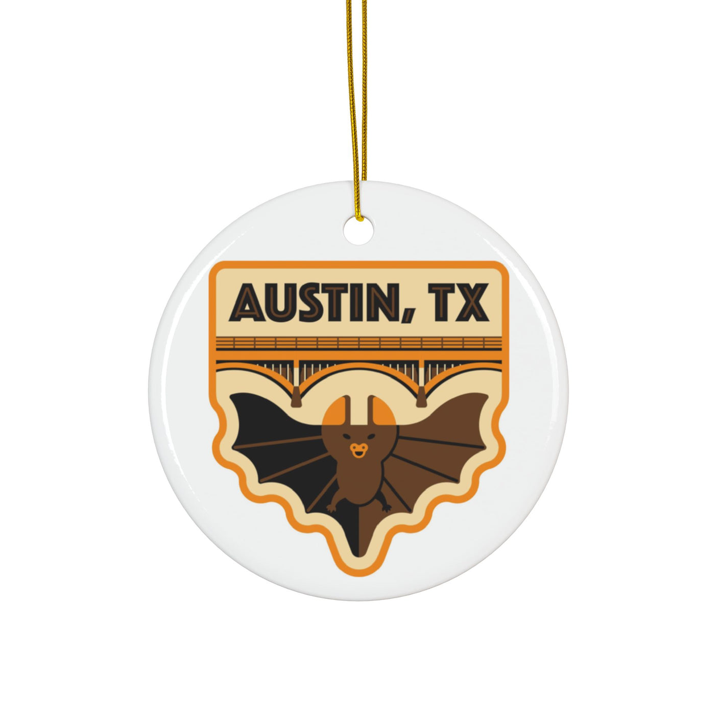 Austin Ceramic Christmas Ornament