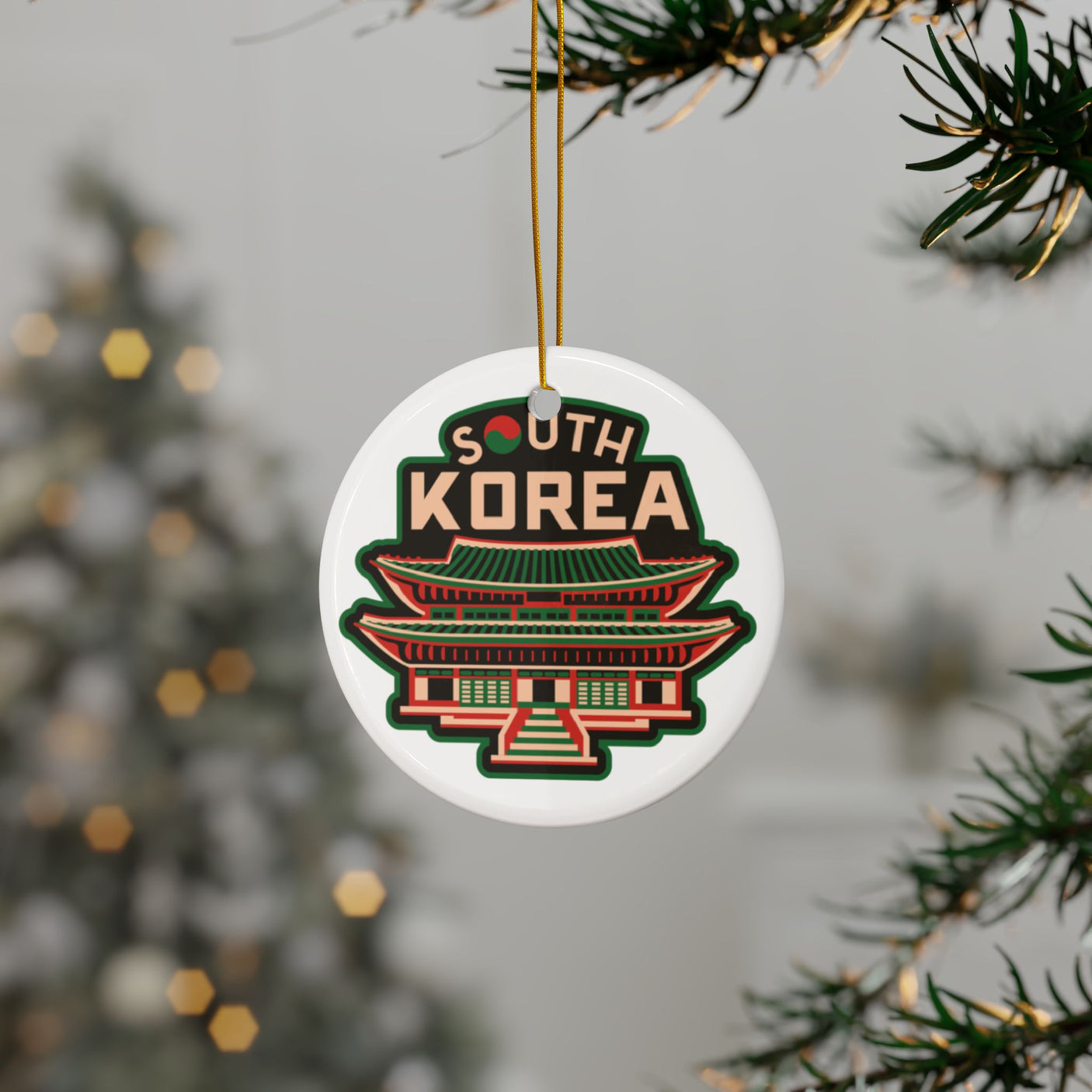 South Korea Ceramic Christmas Ornament