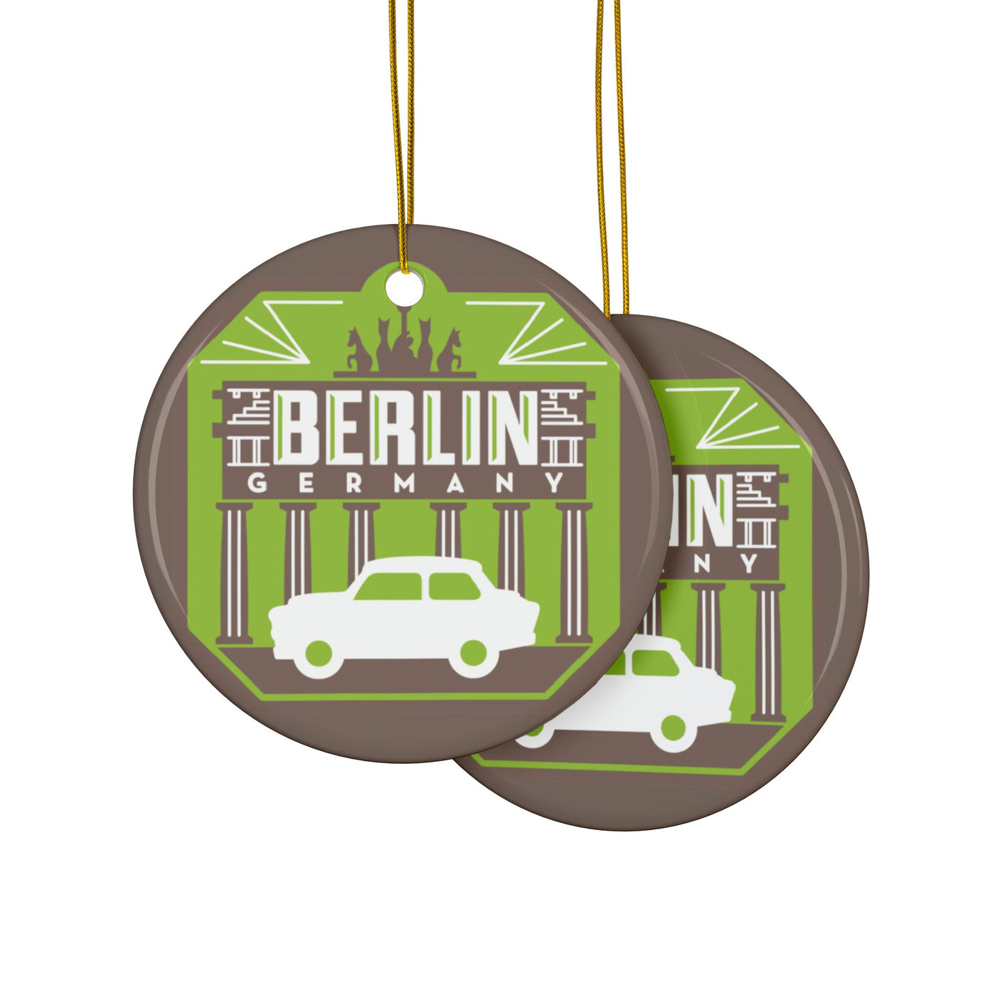 Berlin, Germany Ceramic Christmas Ornament