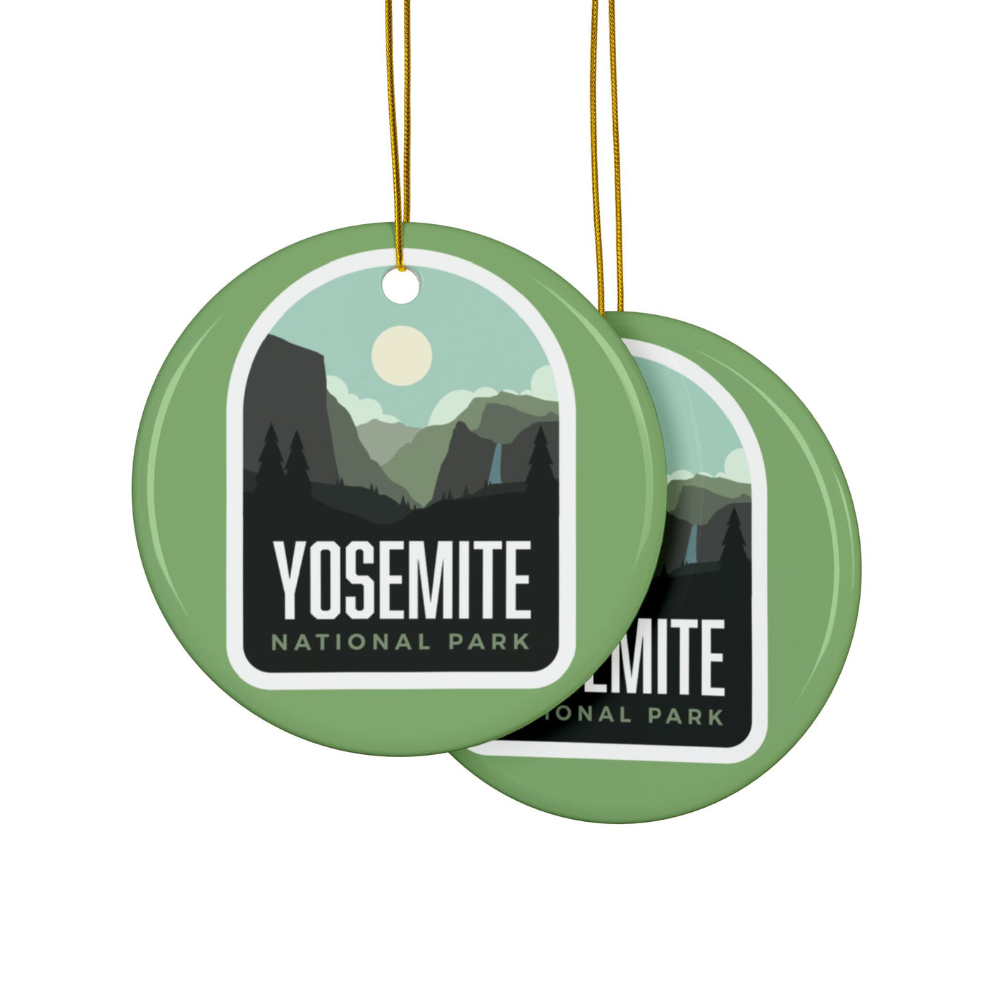 Yosemite National Park Ceramic Christmas Ornament