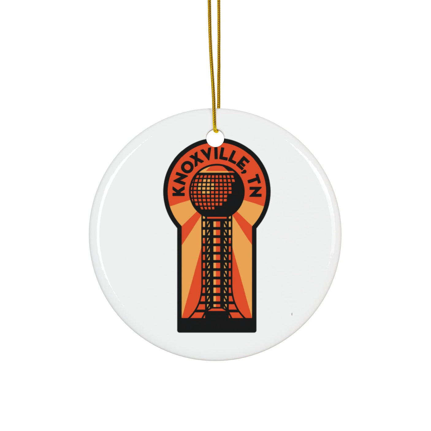 Knoxville TN Ceramic Christmas Ornament