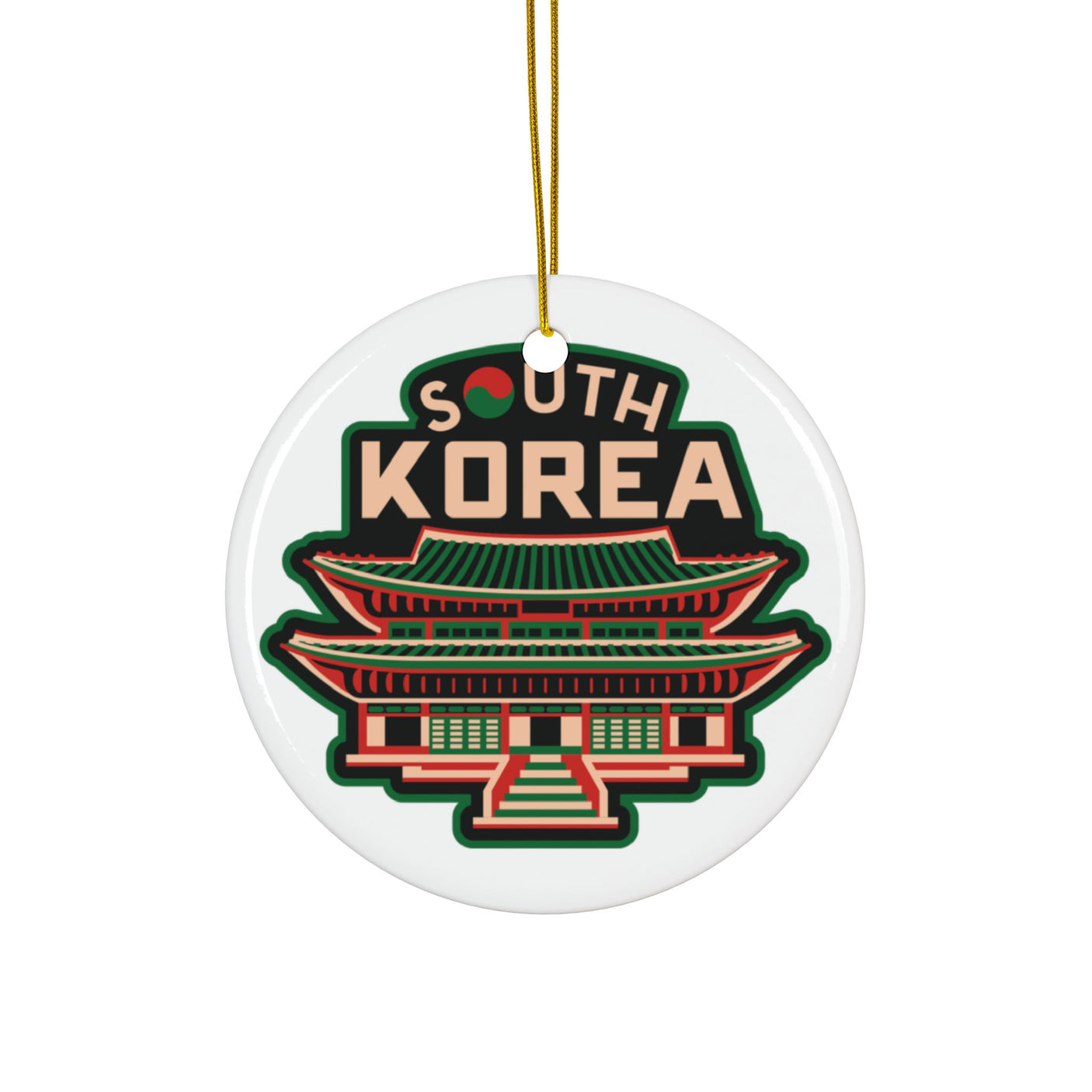 South Korea Ceramic Christmas Ornament