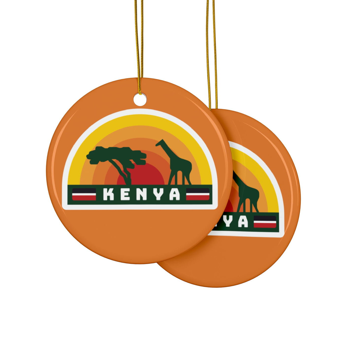 Kenya Ceramic Christmas Ornament