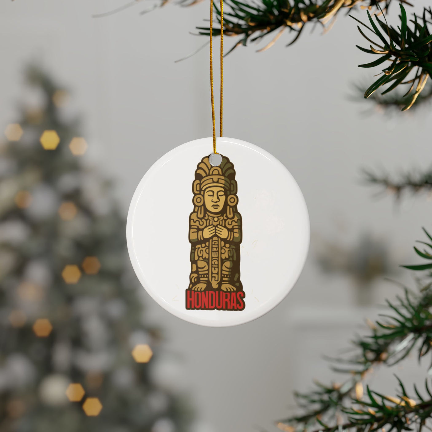 Honduras Ceramic Christmas Ornament