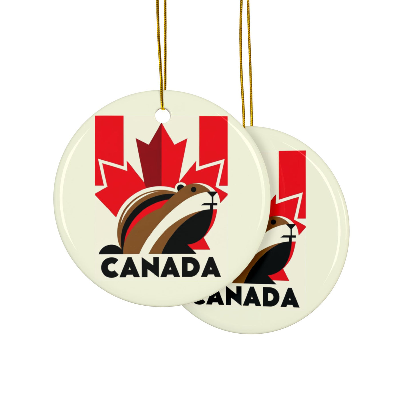 Canada Ceramic Christmas Ornament