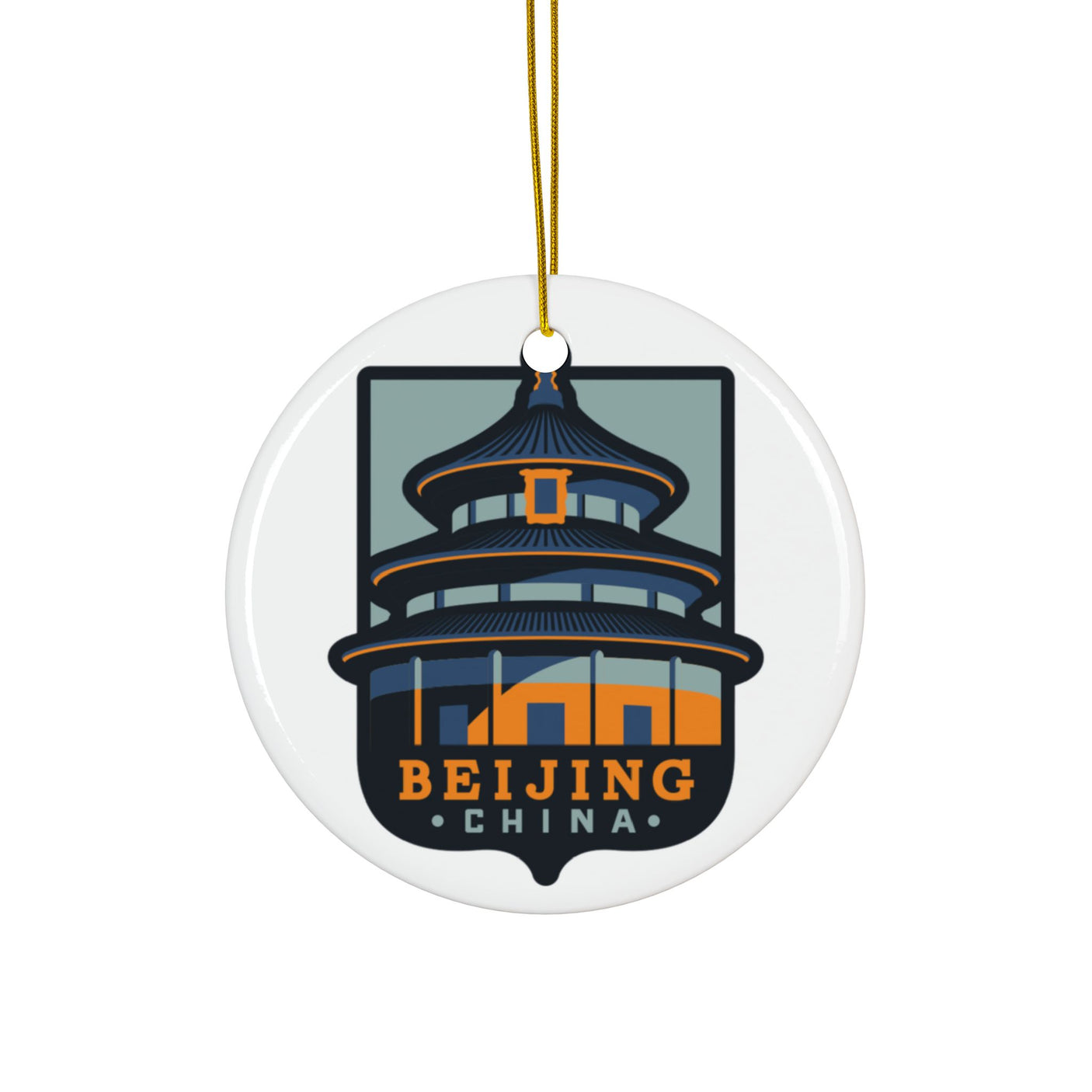 Beijing Ceramic Christmas Ornament