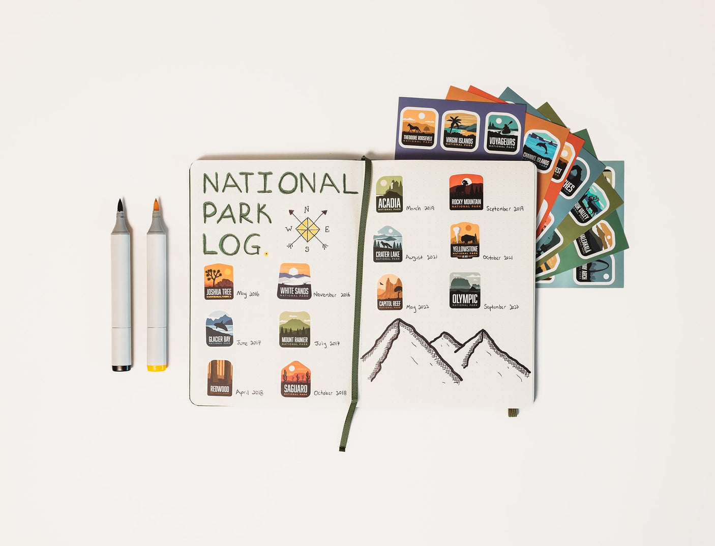 All 63 National Parks MINI Stickers