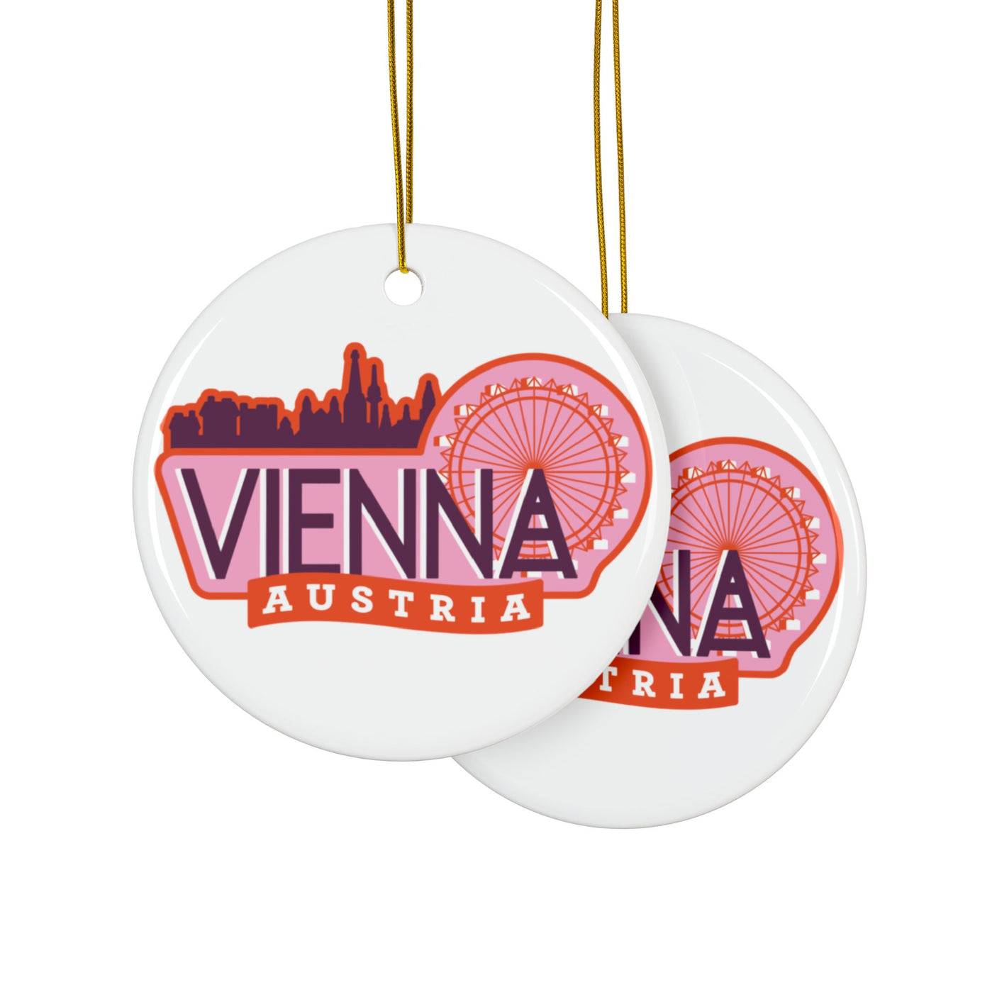 Vienna Austria Ceramic Christmas Ornament