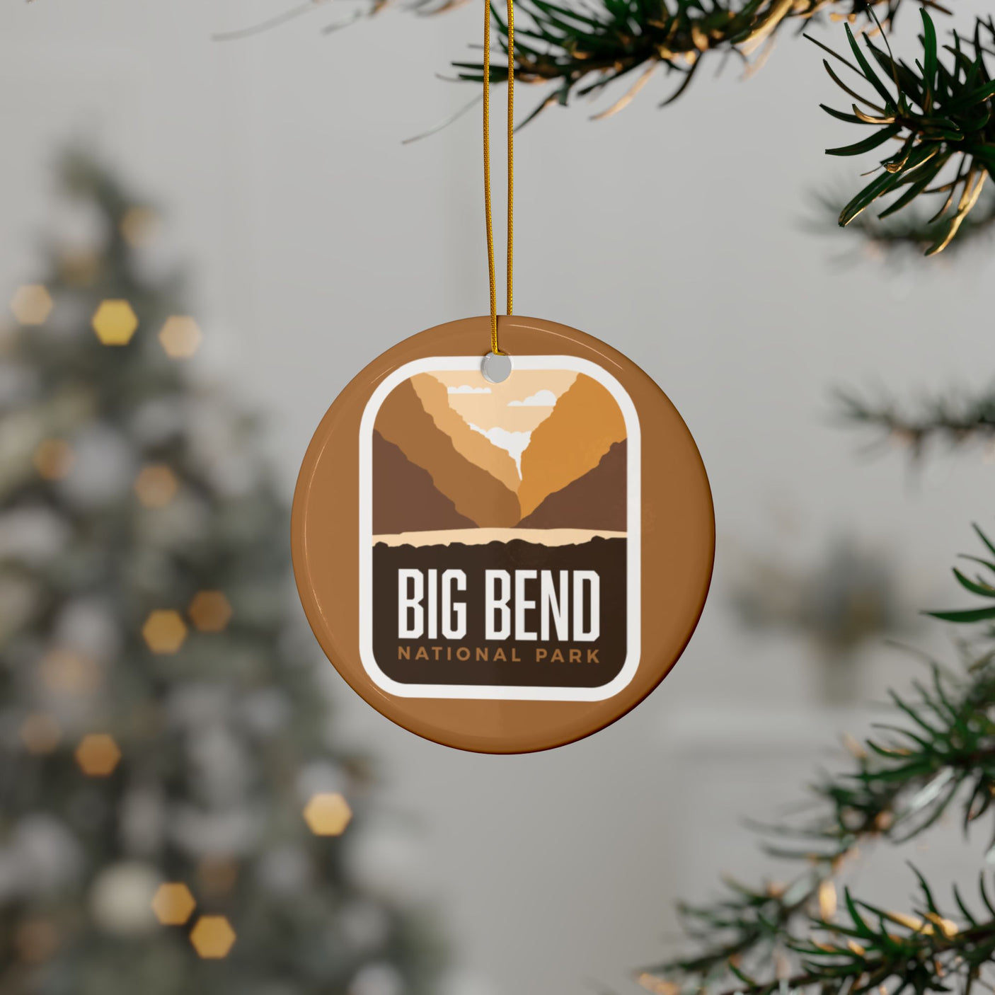 Big Bend National Park Ceramic Christmas Ornament
