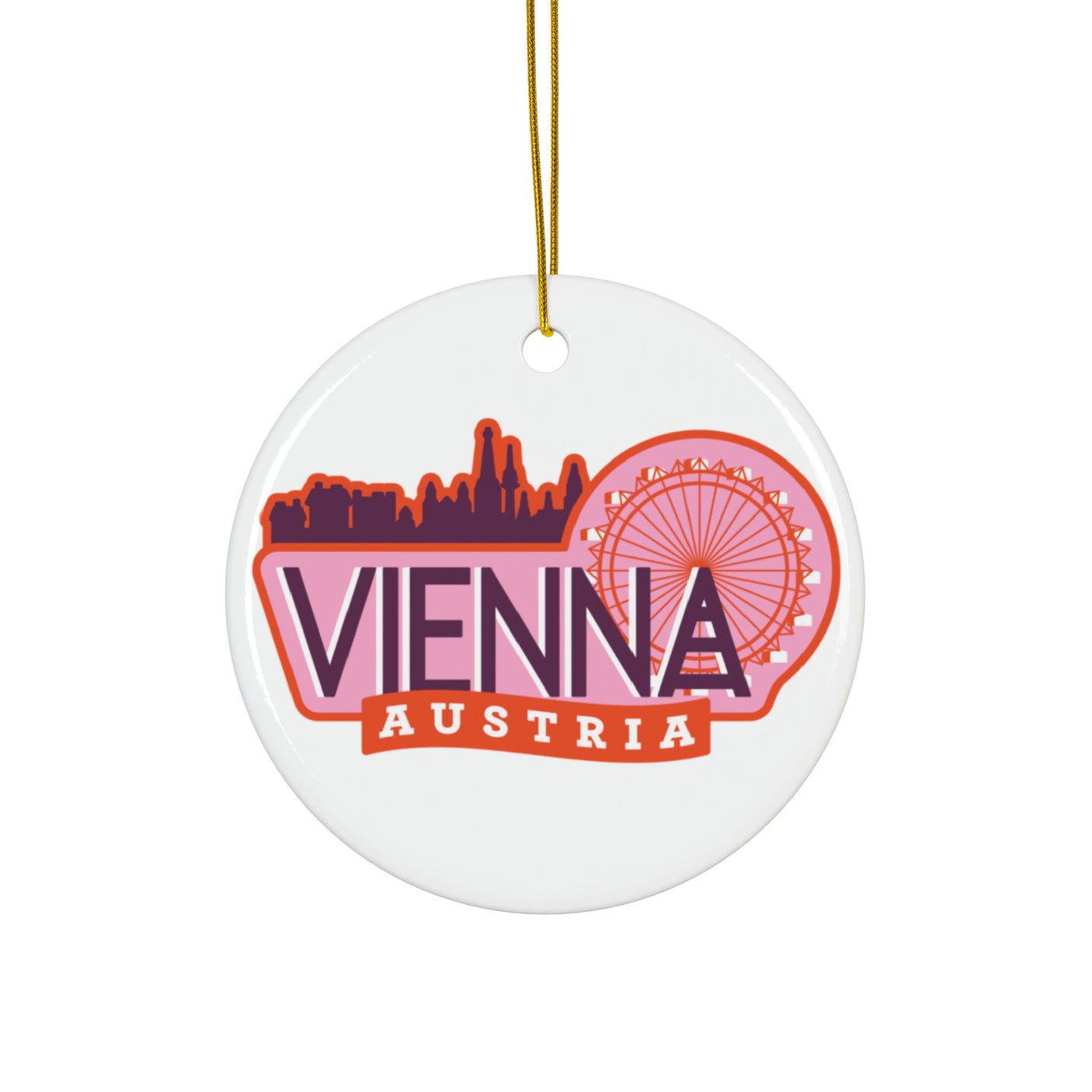 Vienna Austria Ceramic Christmas Ornament