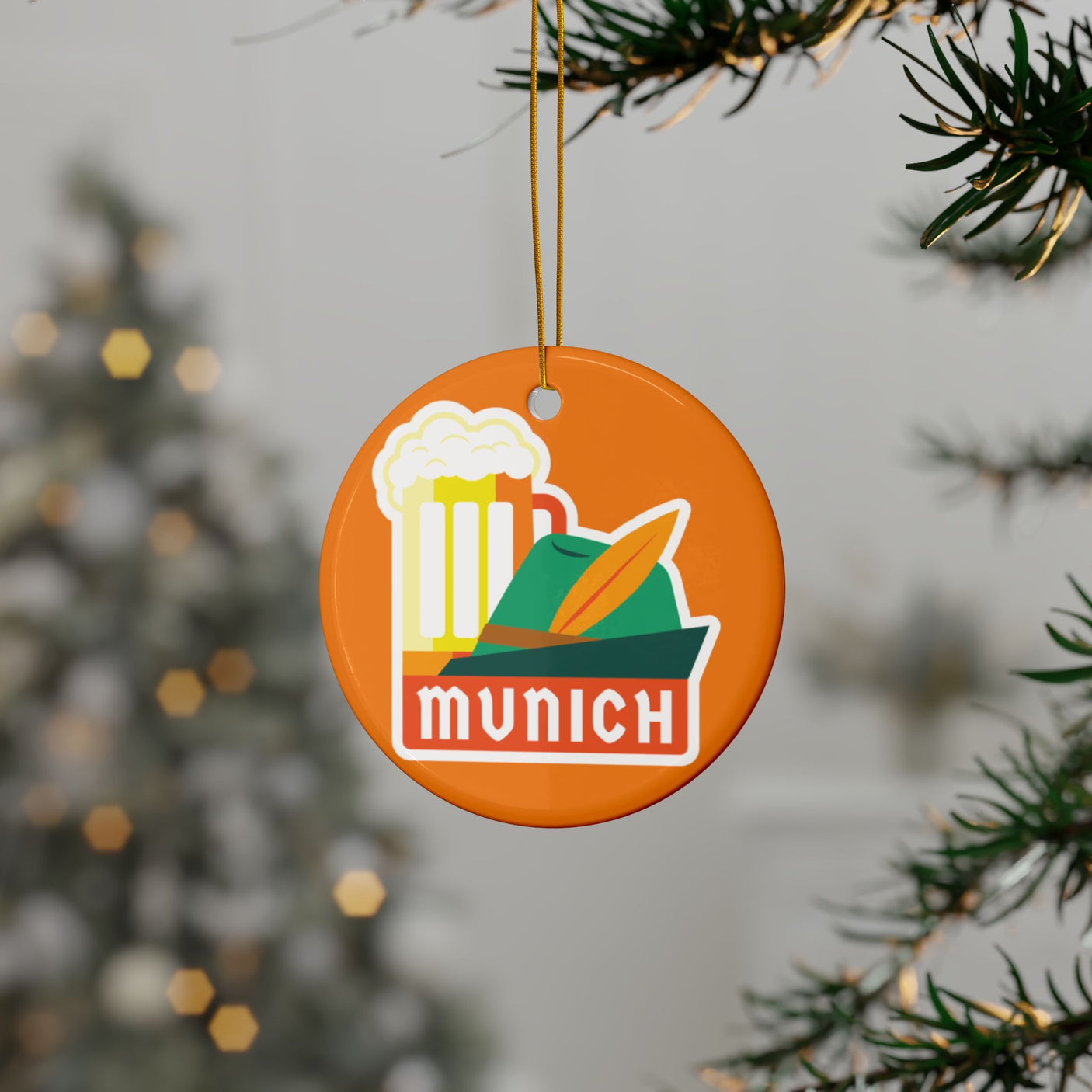 Munich Ceramic Christmas Ornament