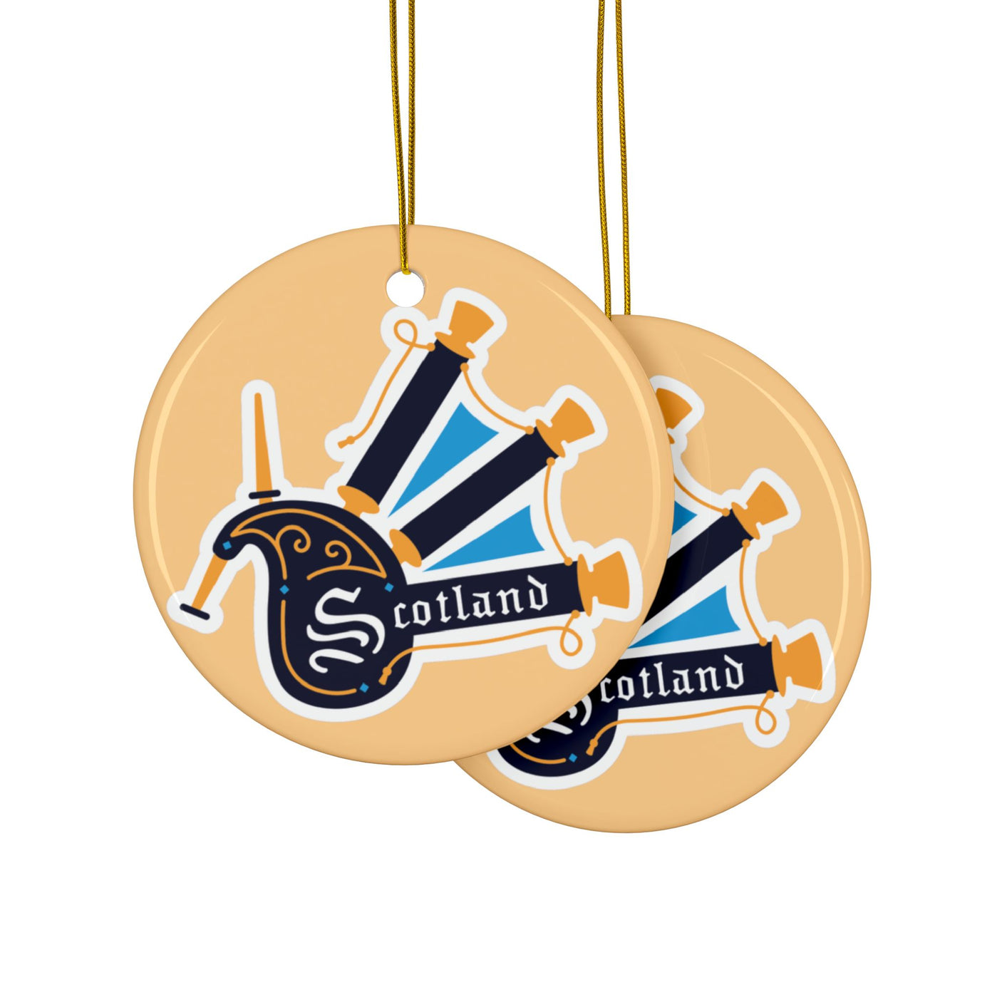 Scotland Ceramic Christmas Ornament