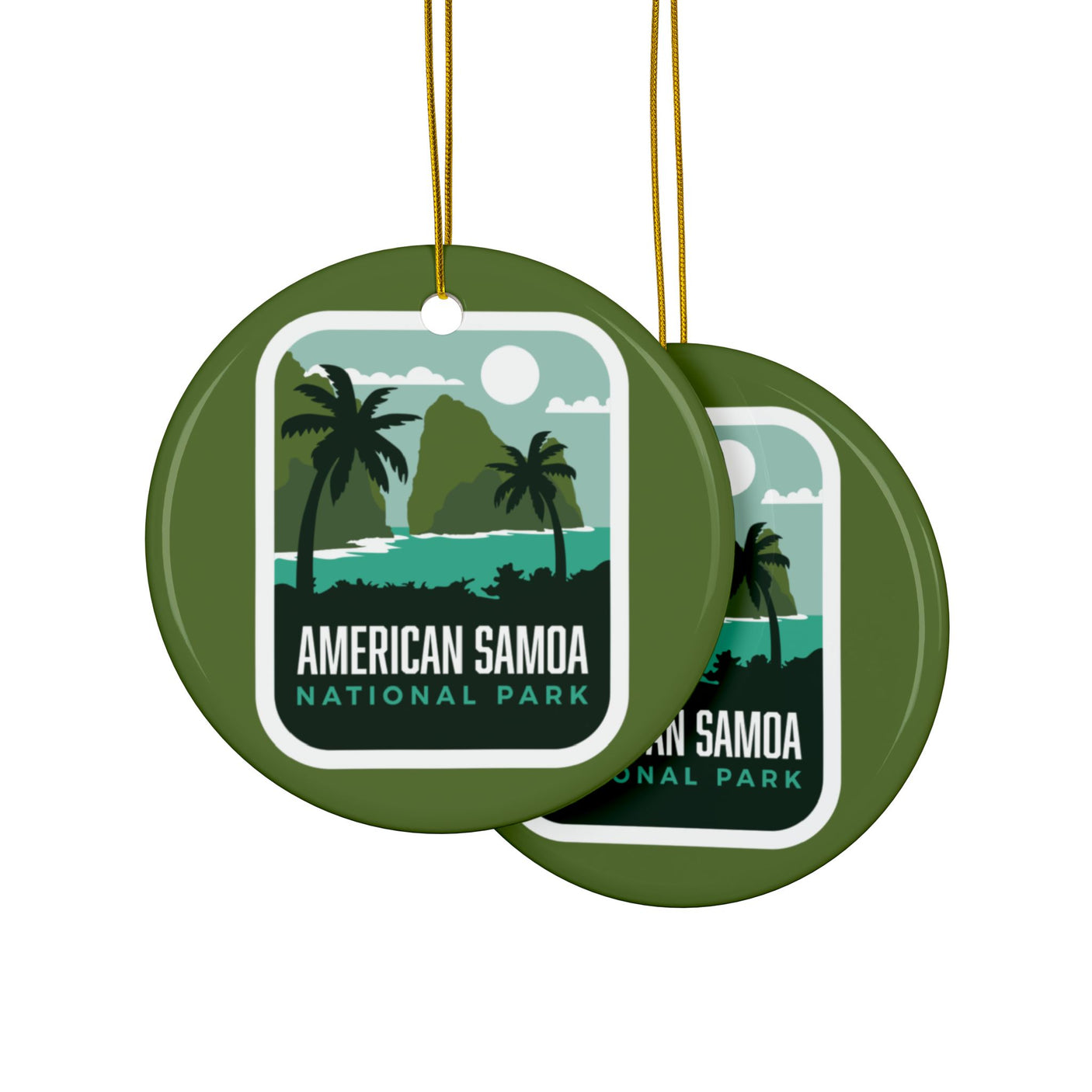 American Samoa National Park Ceramic Christmas Ornament
