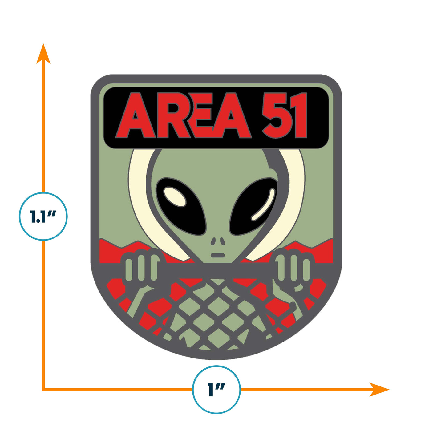 Area 51 Enamel Pin