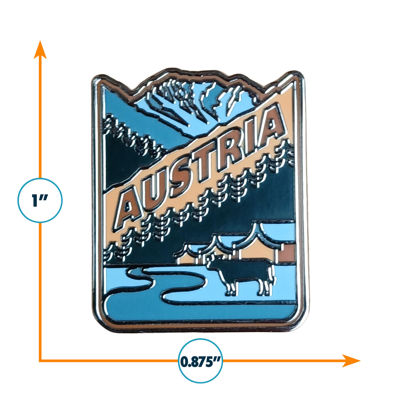 Austria Enamel Pin