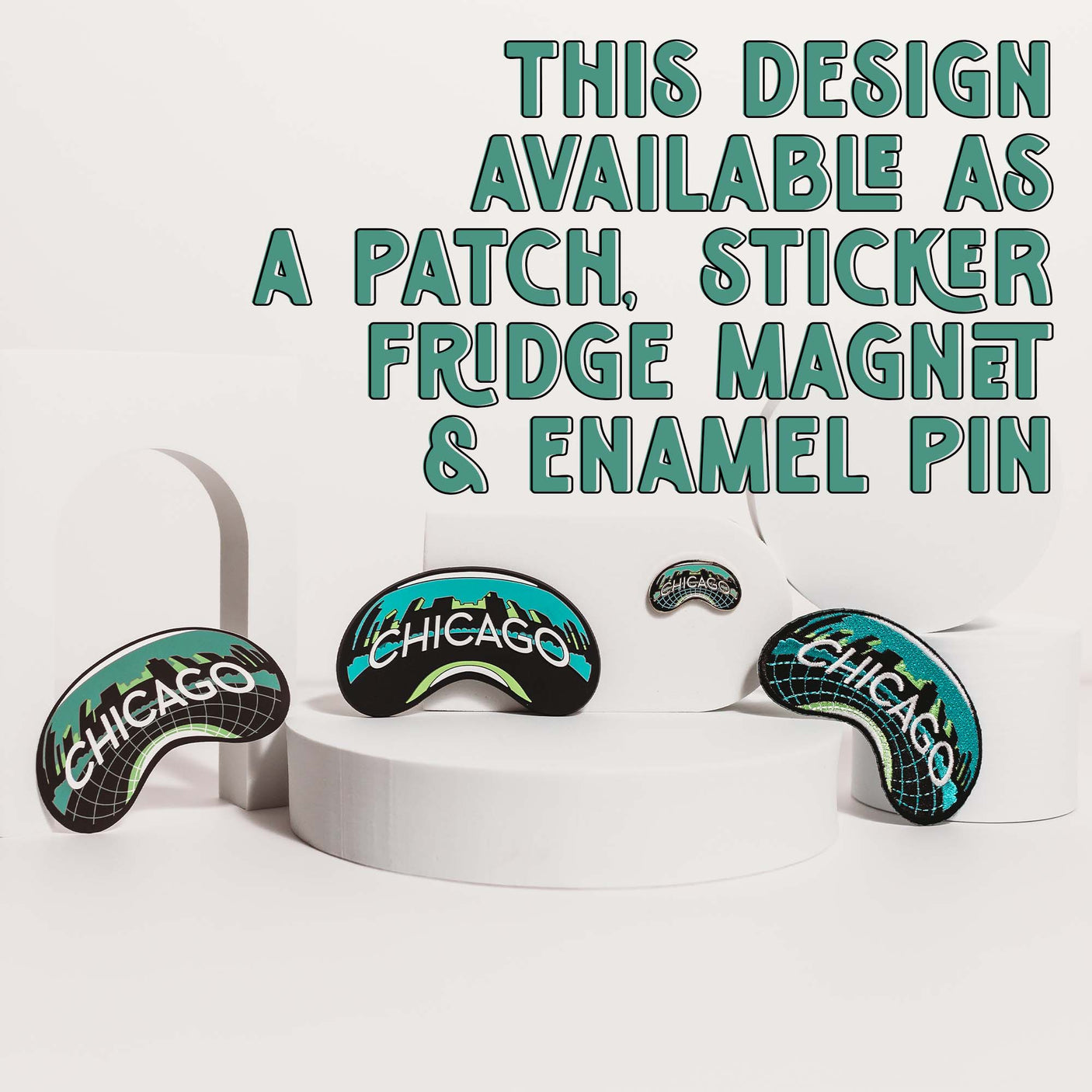 Florida sticker featuring vibrant colors and a retro design with palm trees and the word "Florida.