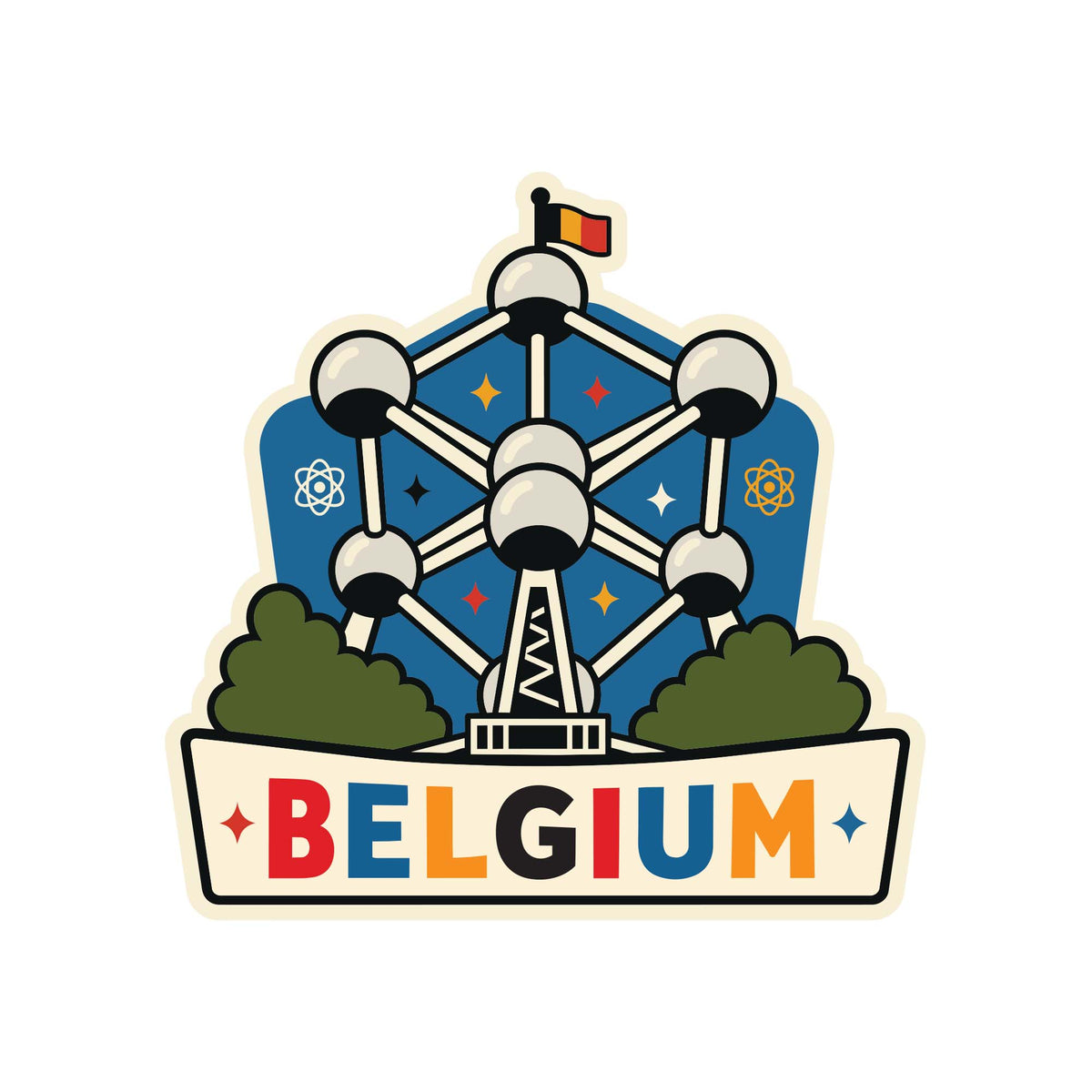 Belgium Vinyl Sticker