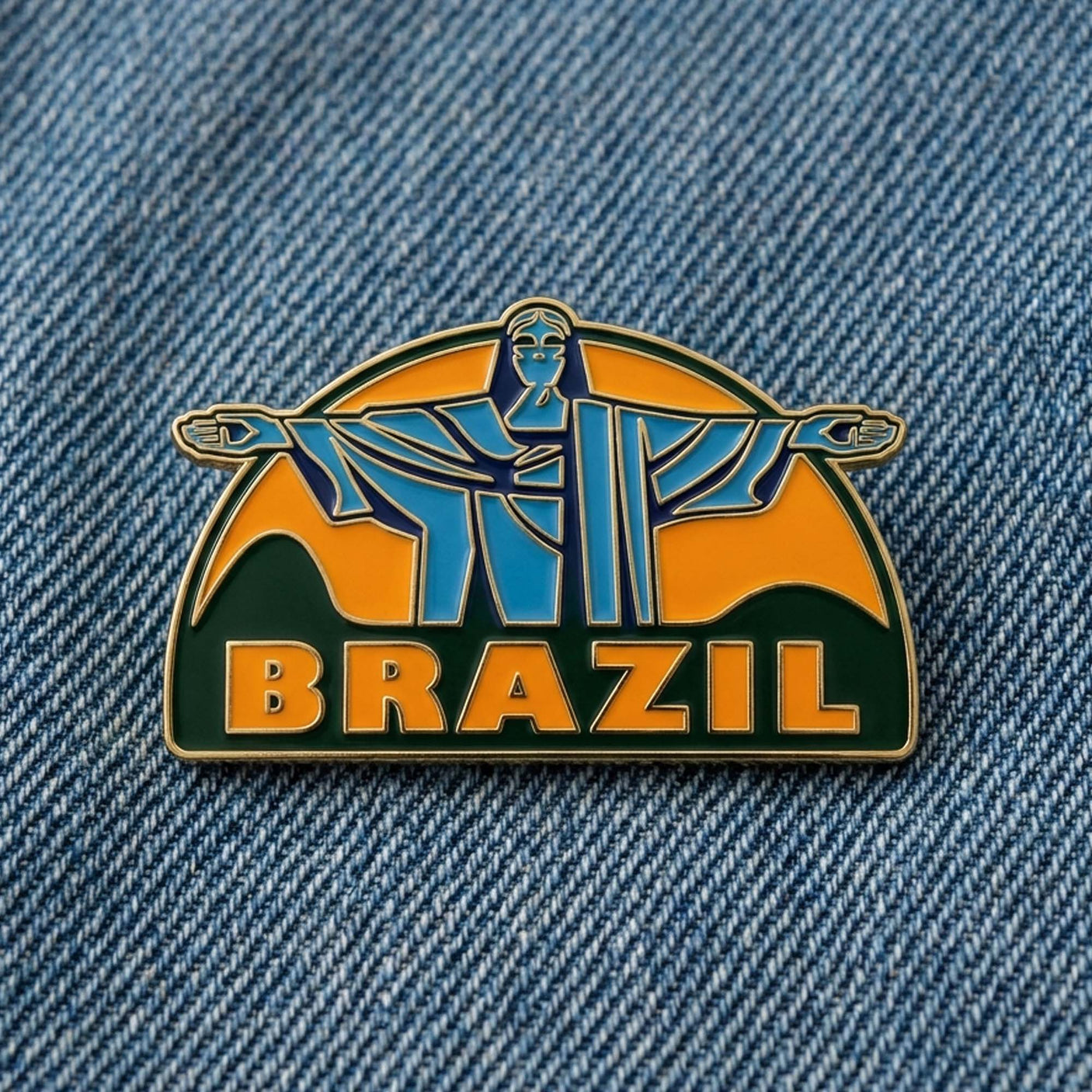 Brazil Enamel Pin