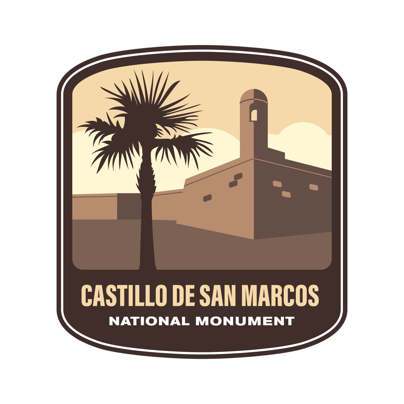 Castillo De San Marcos National Monument Vinyl Sticker