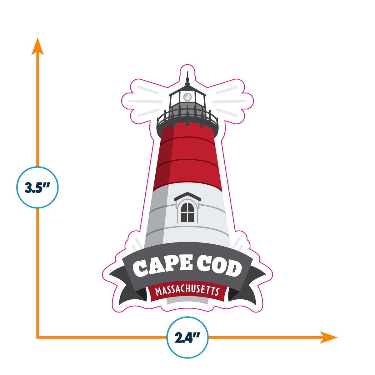 Cape Cod Vinyl Sticker