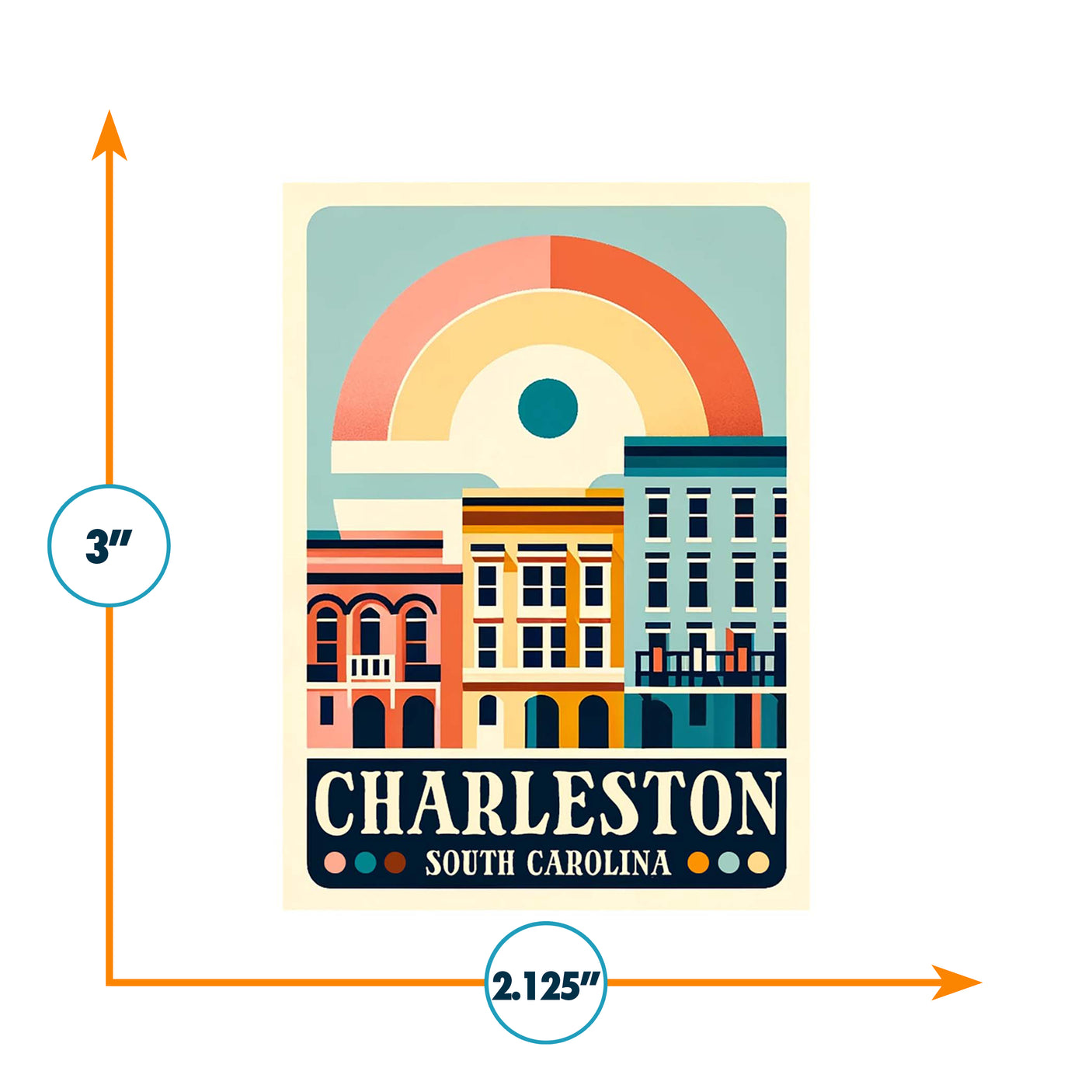 Charleston, SC Sticker