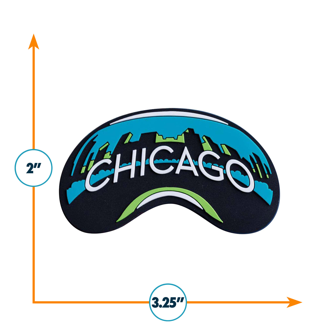 Chicago PVC Fridge Magnet
