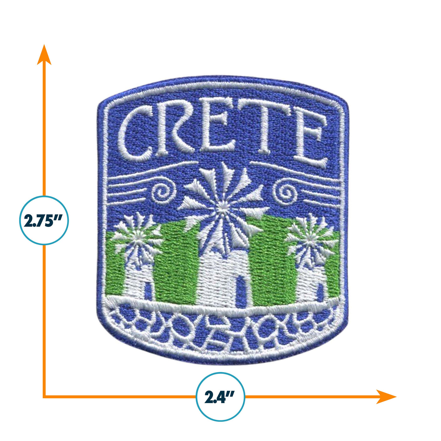 Crete Iron On Patch