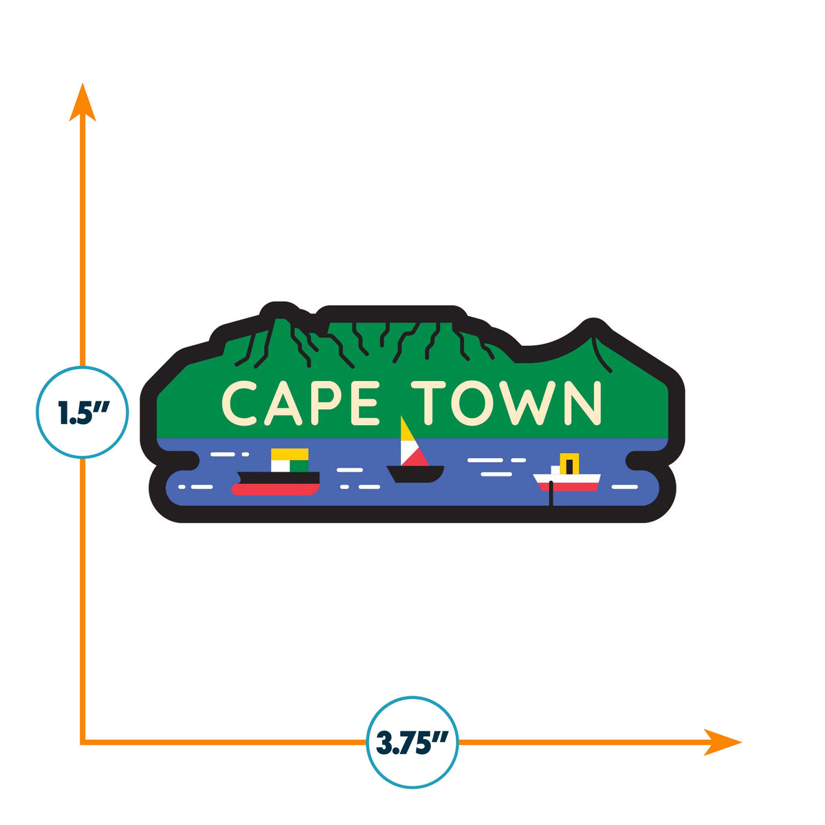 Cape Town Vinyl Sticker