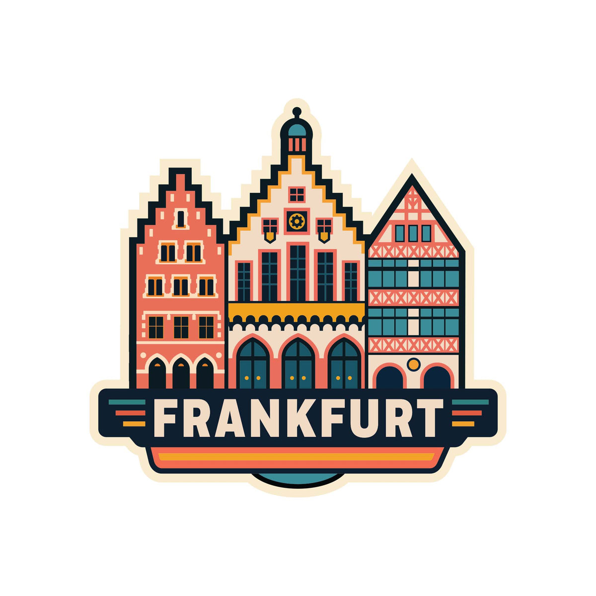 Frankfurt Vinyl Sticker