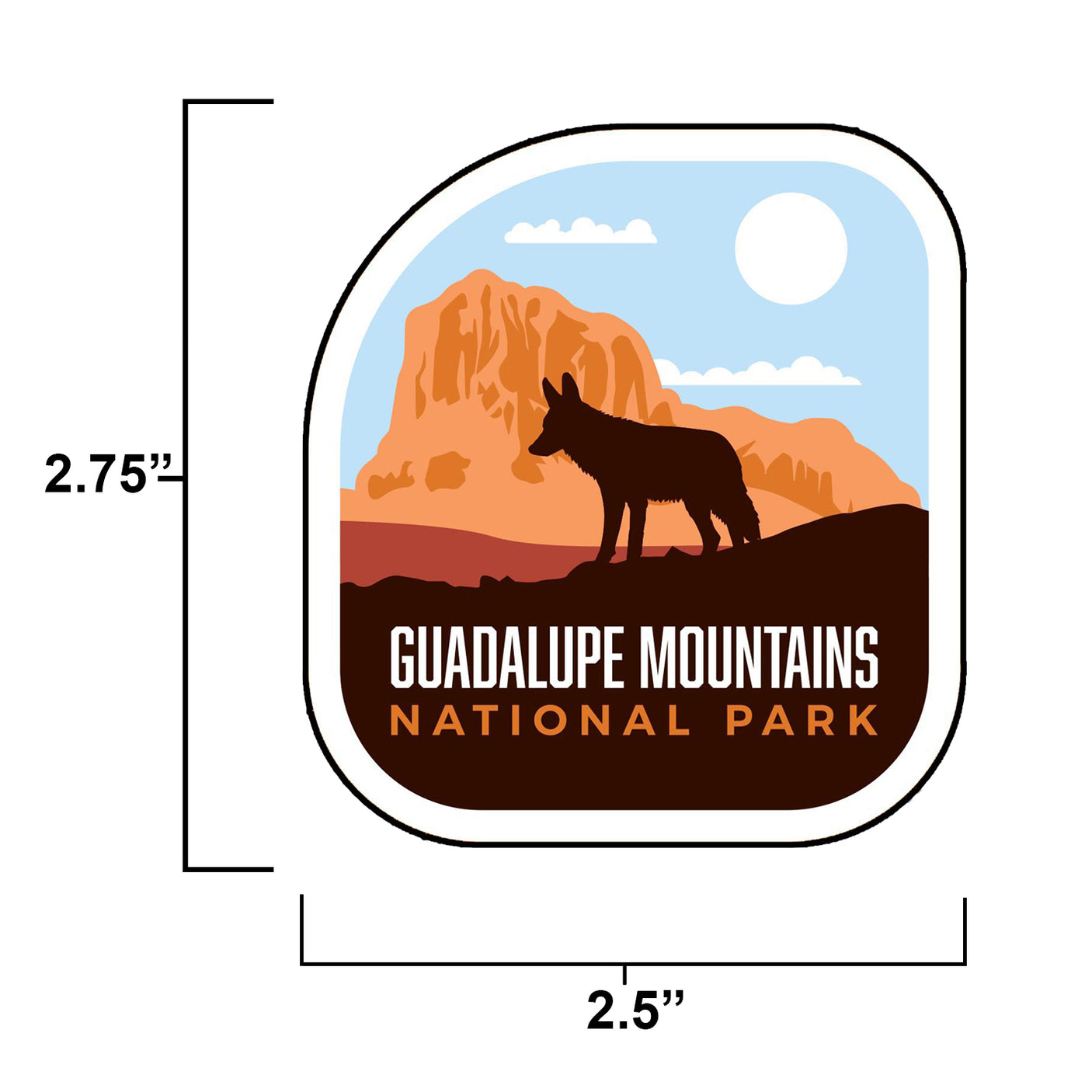 Guadalupe Mountains National Park Sticker