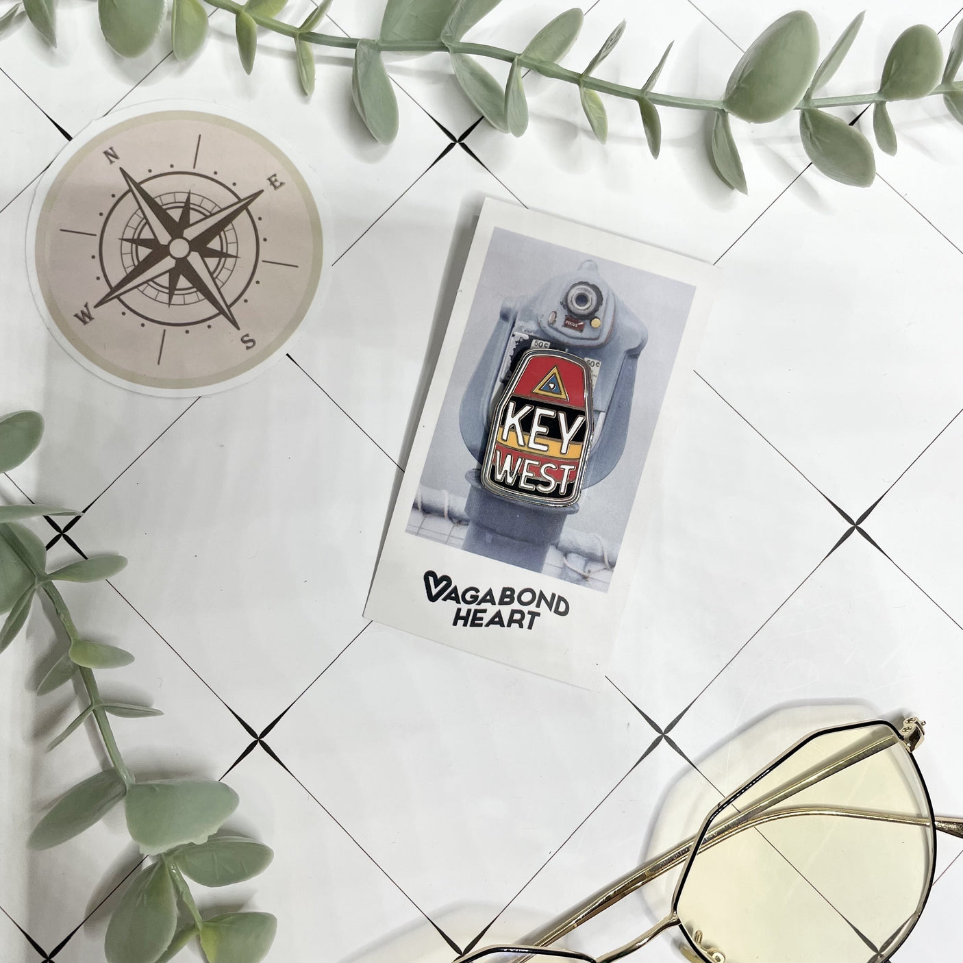 Key West Florida Enamel Pin