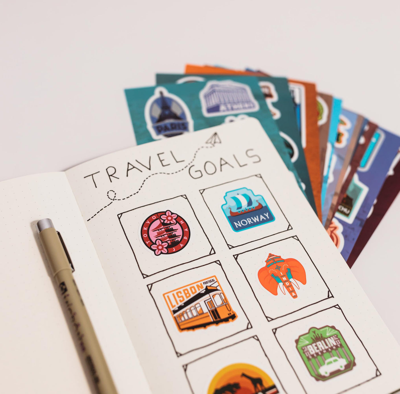 MINI Travel Stickers - 65 Locations!