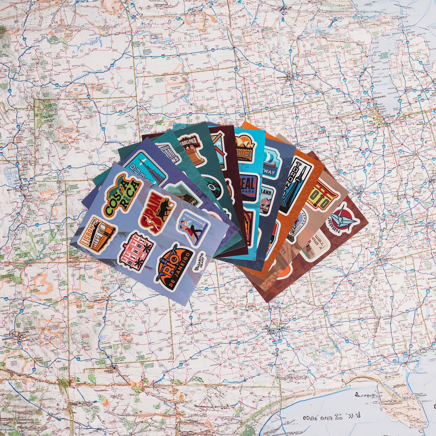 MINI Travel Stickers - 65 Locations!