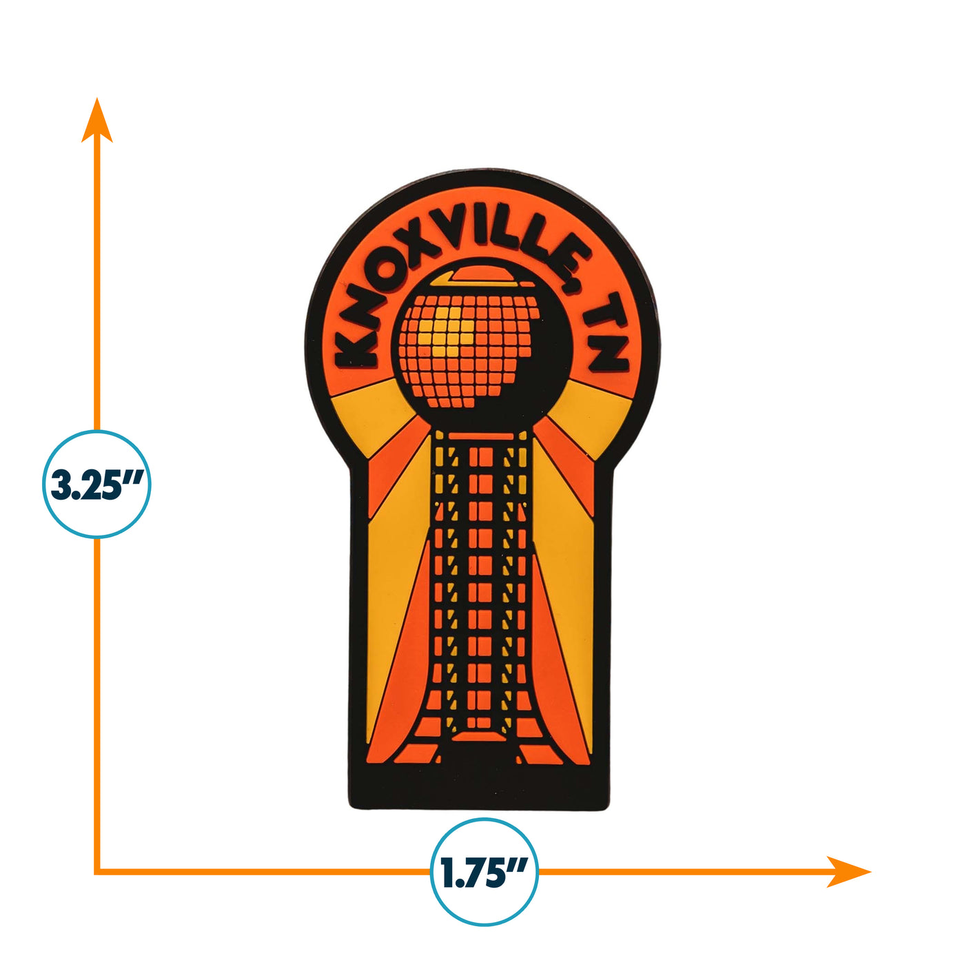 Knoxville PVC Fridge Magnet