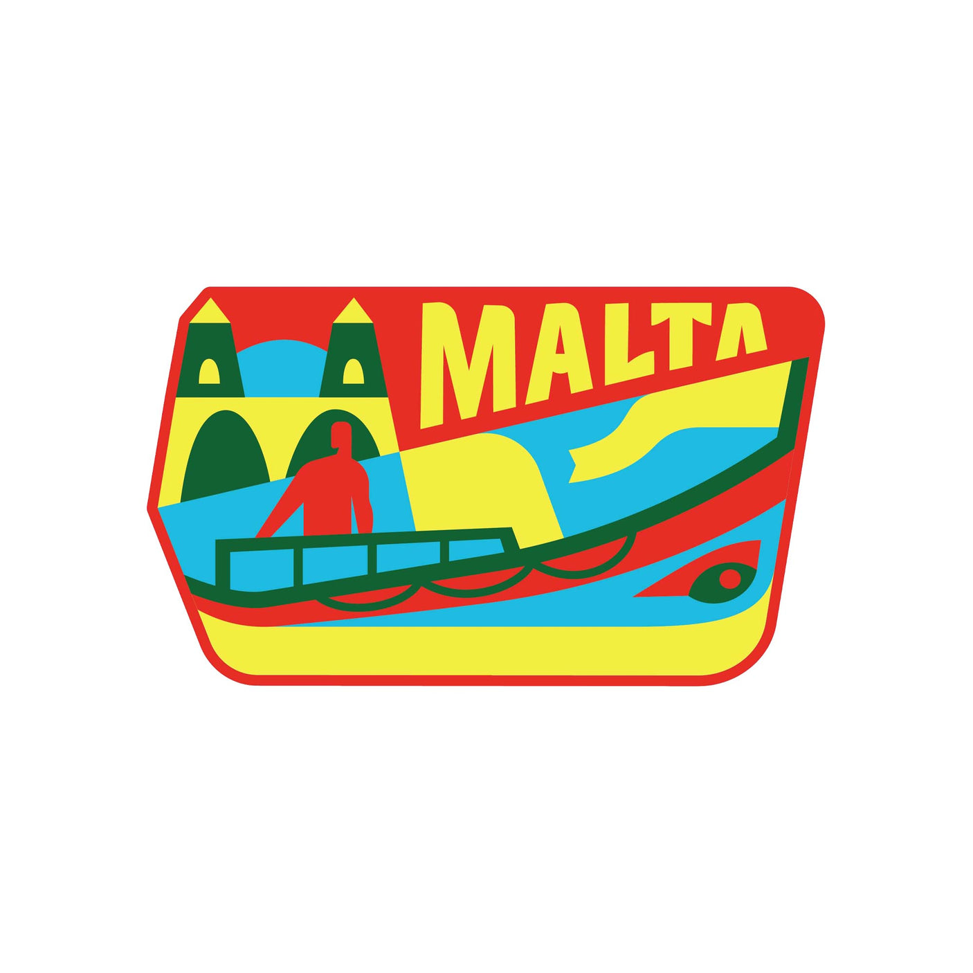 Malta Enamel Pin