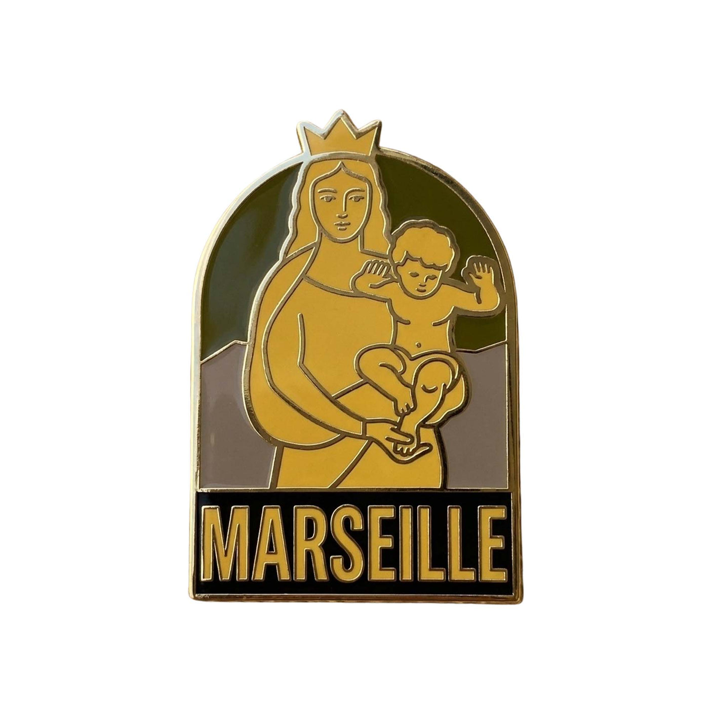 Marseille Enamel Pin
