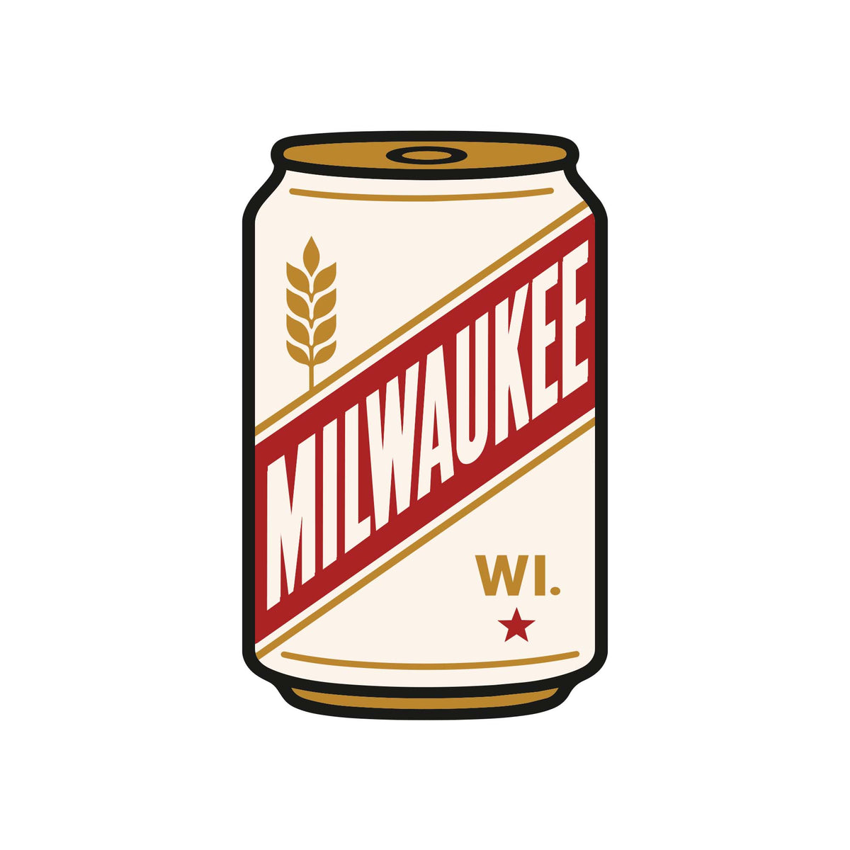 Milwaukee WI Vinyl Sticker