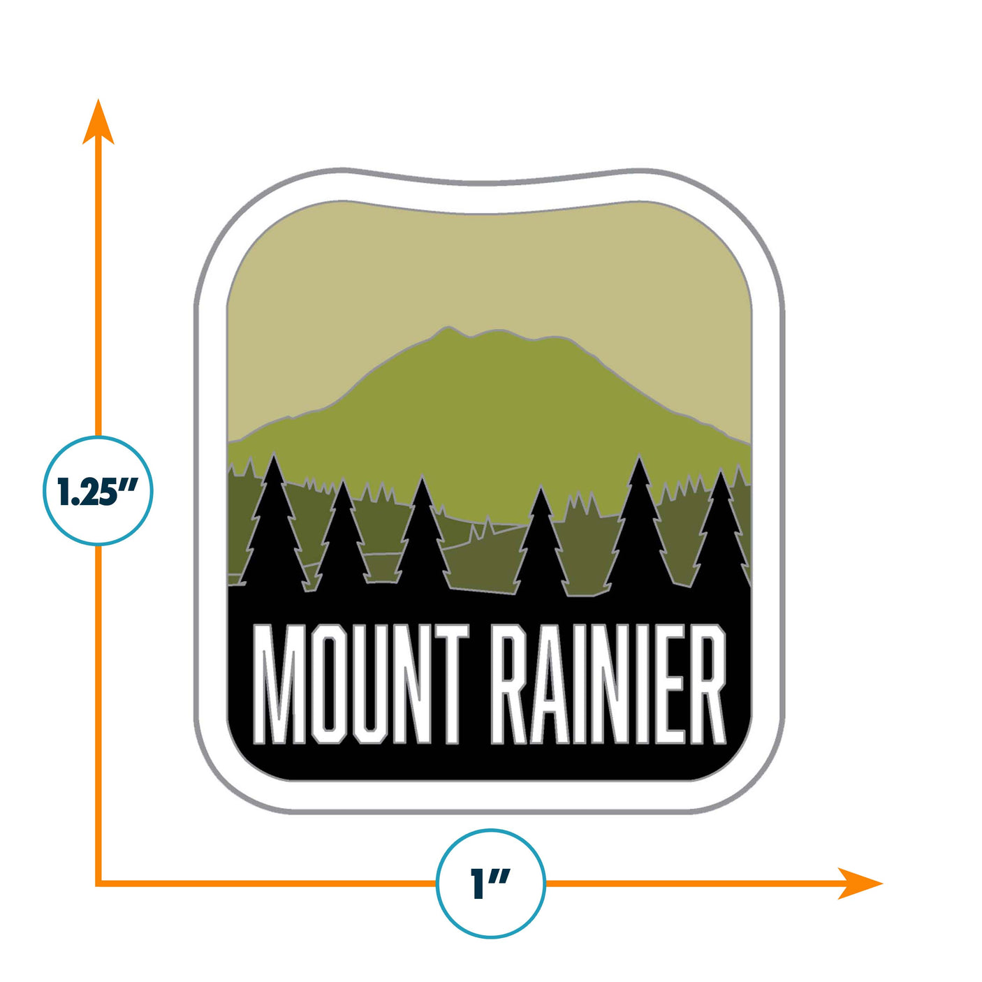 Mount Rainier National Park Enamel Pin